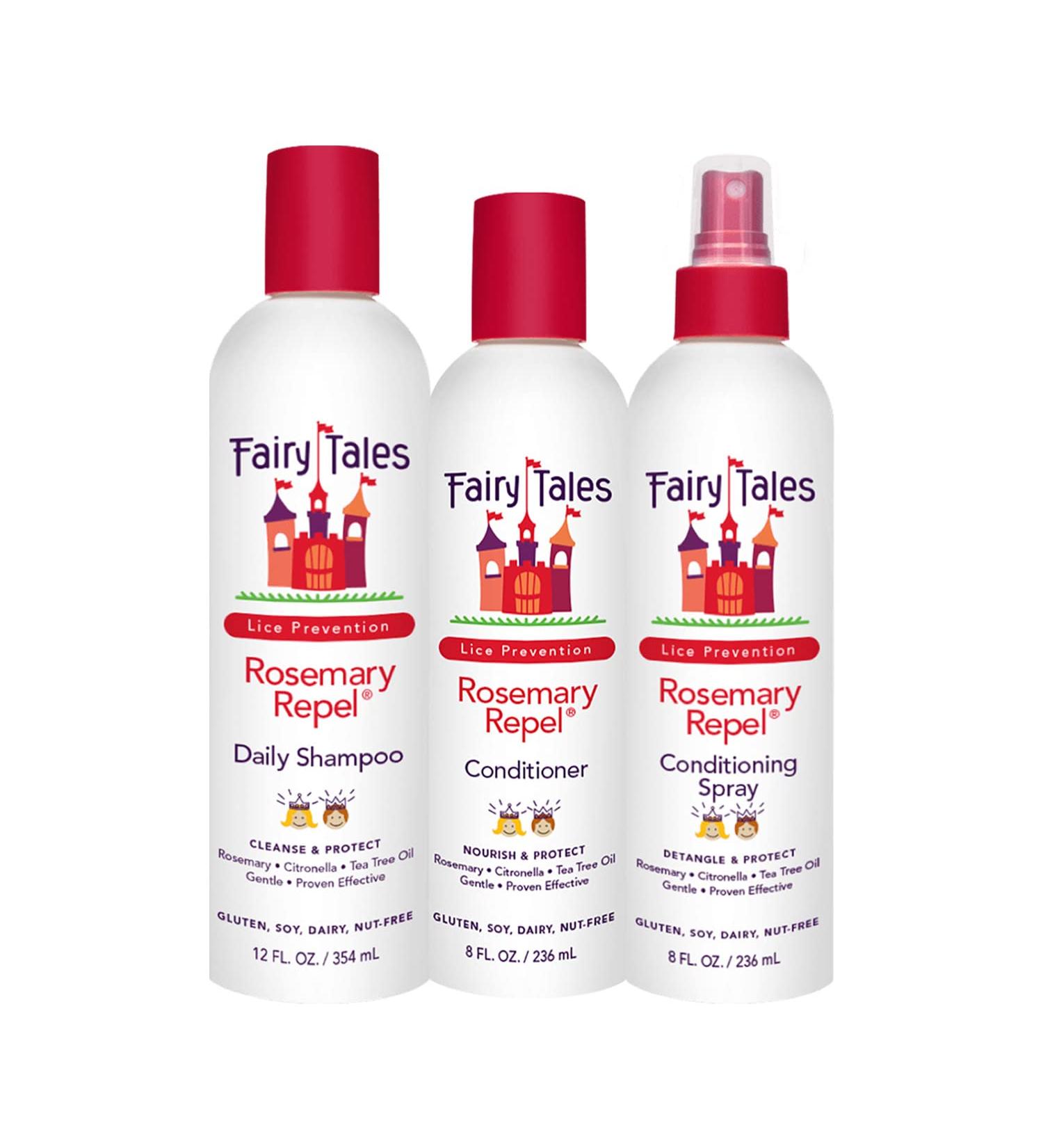 Fairy Tales Rosemary Repel Trio Set - Shampoo 12oz, Conditioner 8oz, Conditioning Spray 8oz - Buy Online on SooperMarket.com