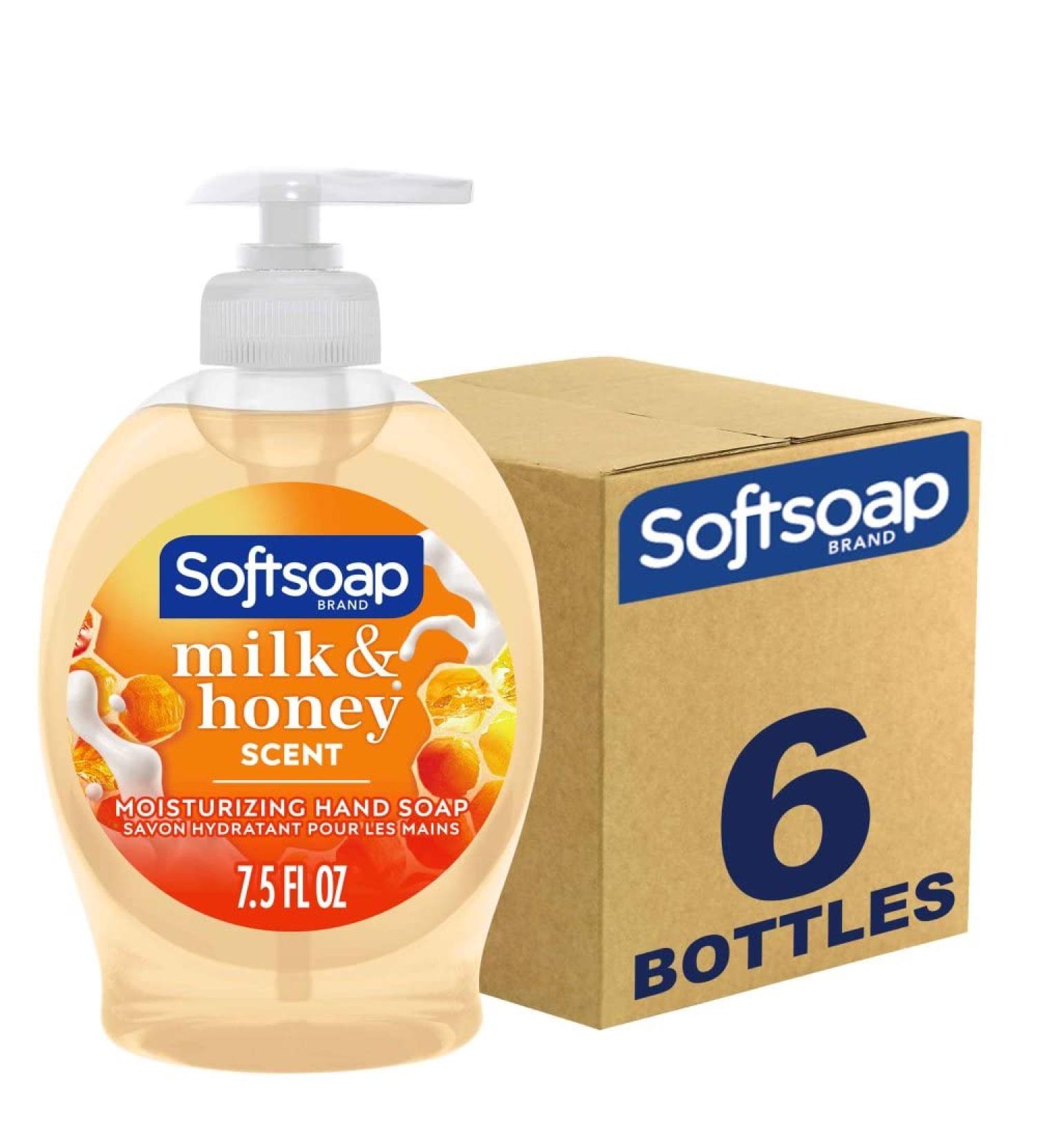 Softsoap Milk and Honey Hand Soap 7.5oz - Pack of 6 - Buy Online on SooperMarket.com