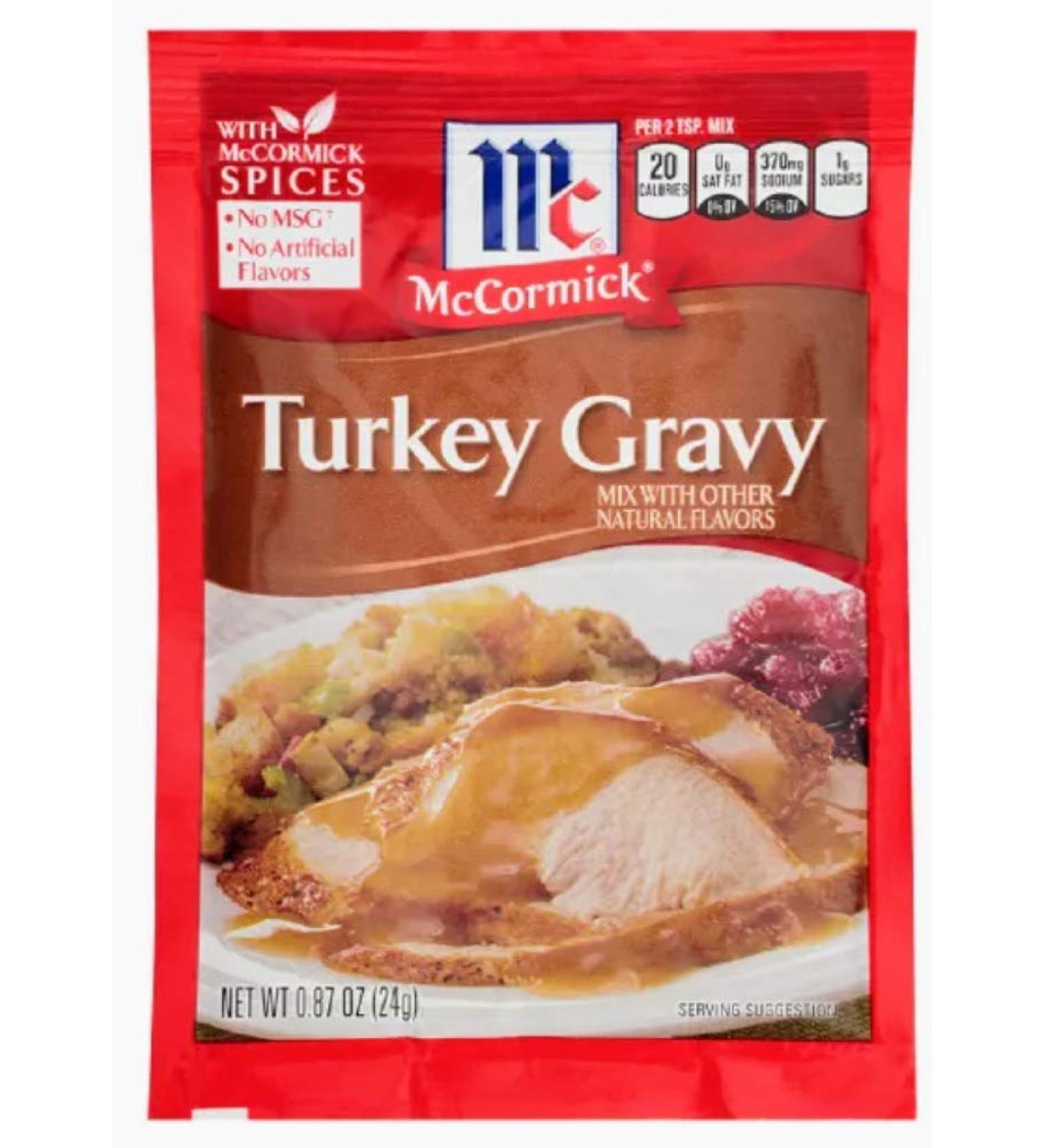 6 McCormick Turkey gravy