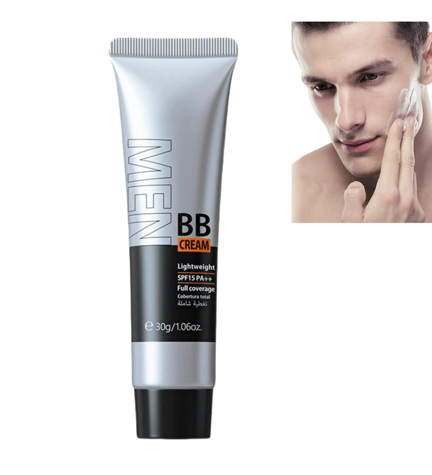 Mens BB Cream Foundation Mens Concealer Colour Correcting Cream Tinted Moisturiser Mens BB Cream SPF15+ Mens Face Moisturiser for Cover Blemishes Hydration BB Cream Foundation Even Skin Tone - Buy Online on SooperMarket.com