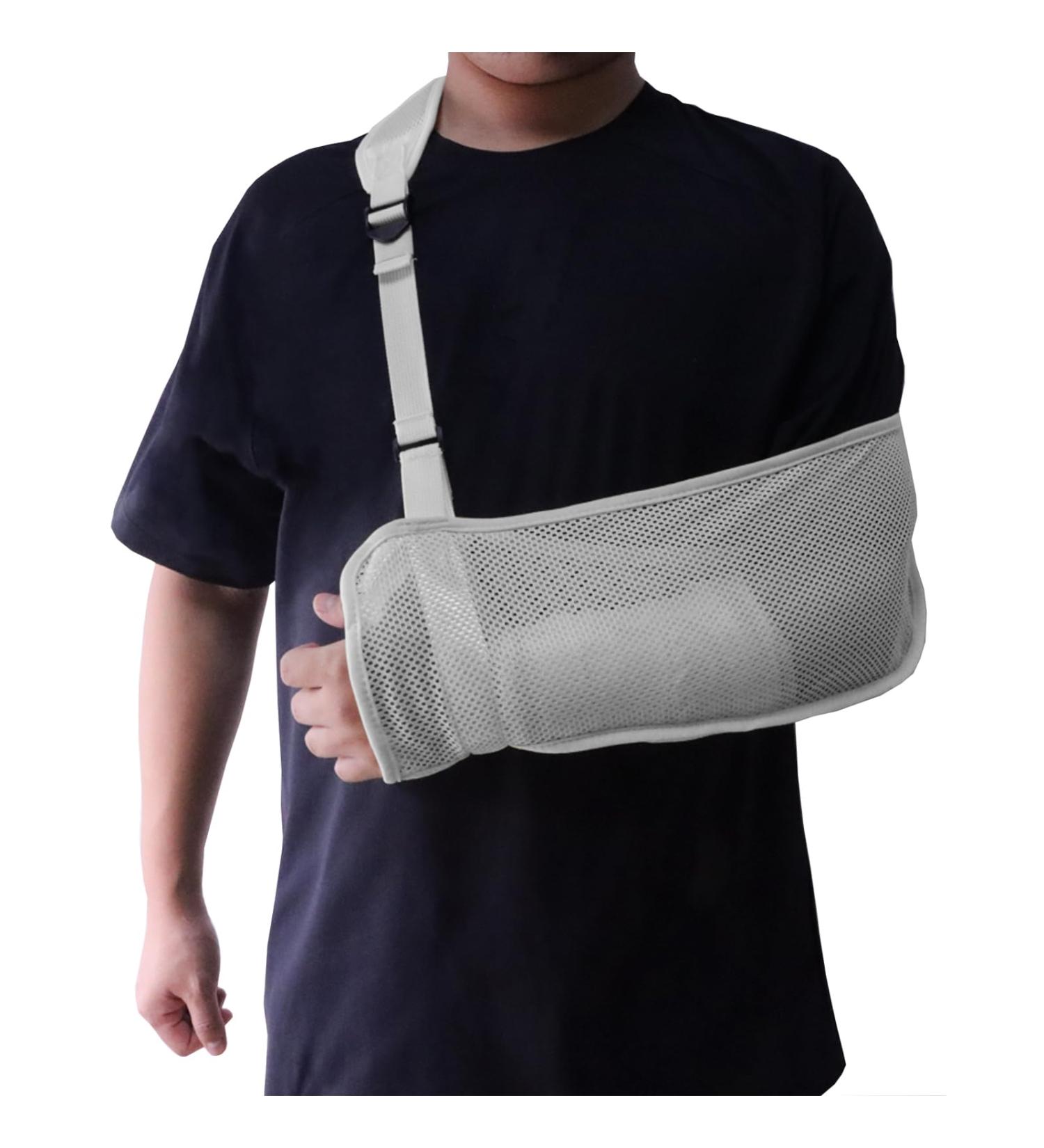 Yeloumiss Mesh Arm Sling - Lightweight Breathable Shoulder Immobilizer for Unisex - Gray - Buy Online on SooperMarket.com