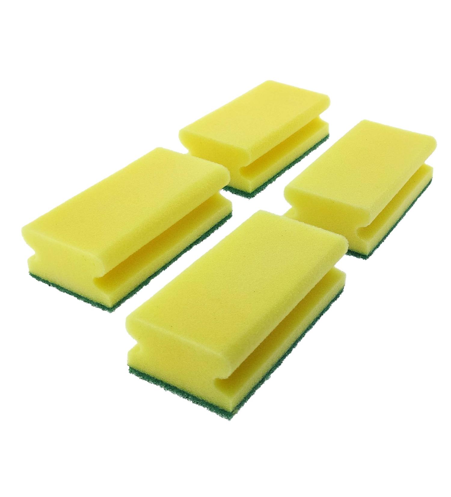 Buy XXL Yellow Scouring Pads - 130x70x45mm Kitchen Sponge Set (4 Pack) for International Shipping - Buy Online on SooperMarket.com