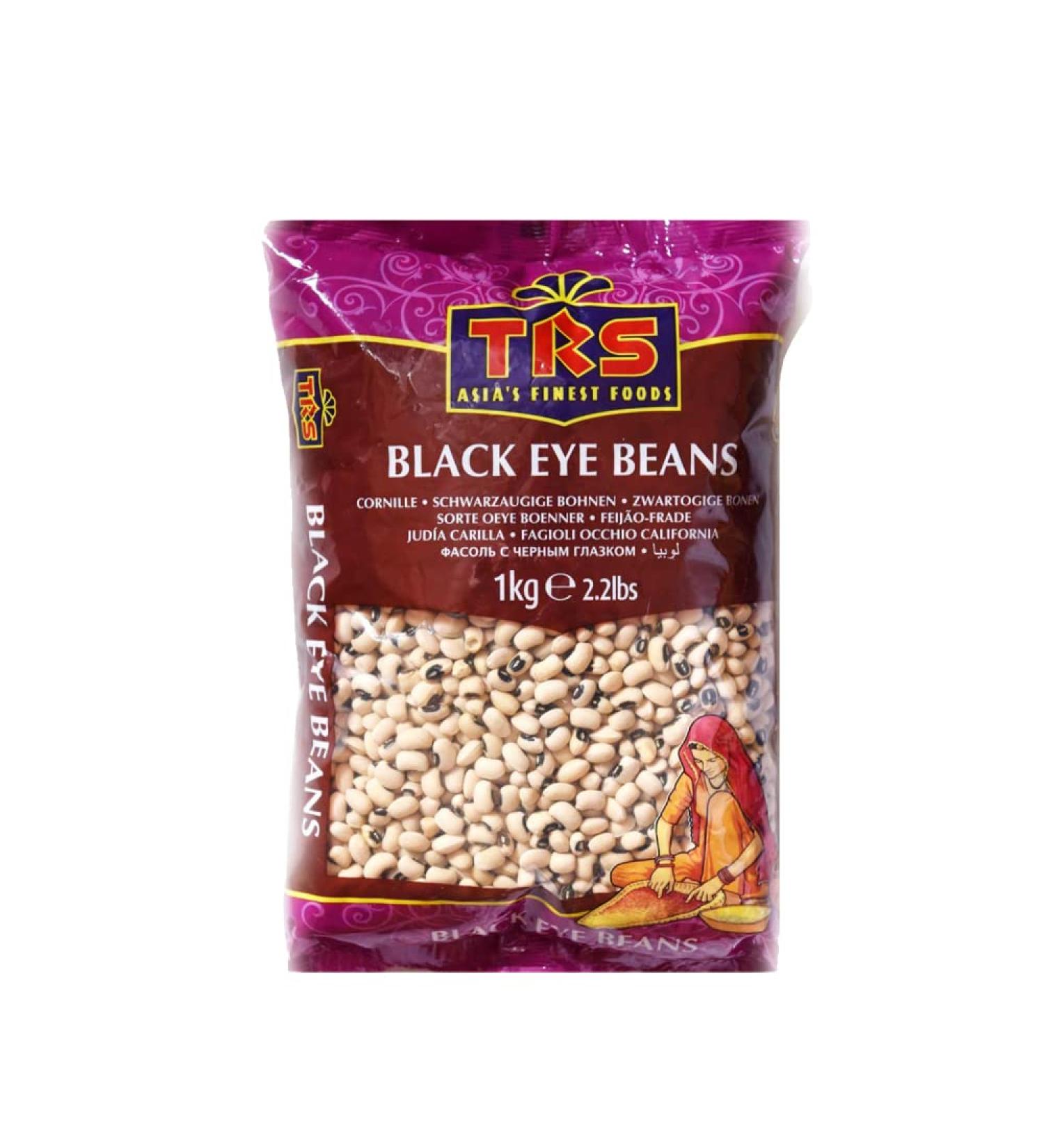 TRS Black Eye Beans | 1Kg | Black Eyed Beans | Fiber Rich Source |GMO Free | Vegan | High Protein |Indian Origin - Buy Online on SooperMarket.com