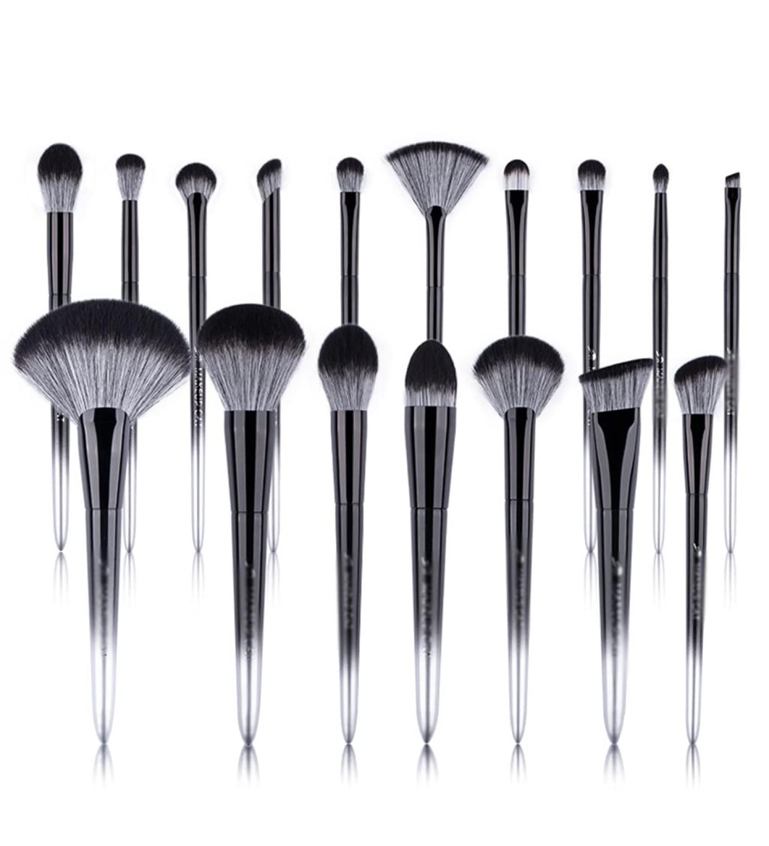 DFHBFG Cosmetic Brush | Black Silver Series - Soft Hair Brushes for Beginners & Professionals | Ultimate Makeup Tool - Buy Online on SooperMarket.com