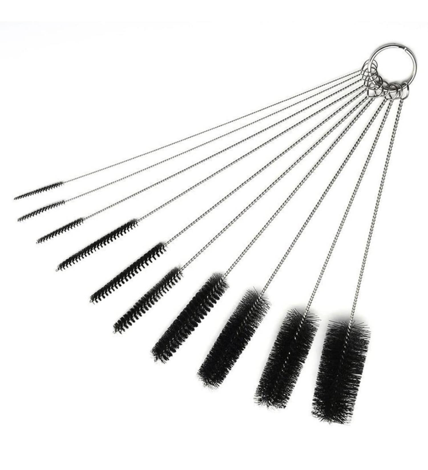 Straw Cleaning Brush Long Nylon Pipe Tube Cleaner Brush for Drinking Bottle 10PCS Nylon Tube Brush Set - Buy Online on SooperMarket.com