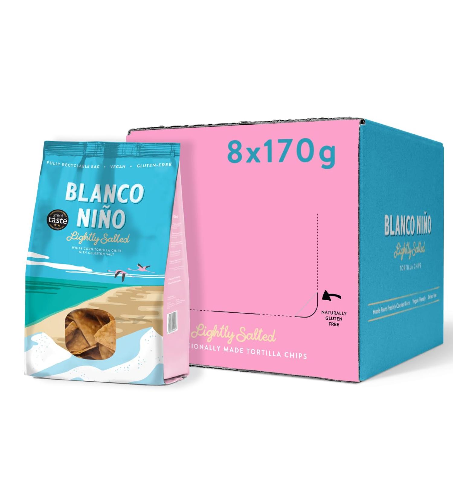 Blanco Ni o - Traditional Tortilla Chips - Lightly Salted - 8 x 170g - Buy Online on SooperMarket.com