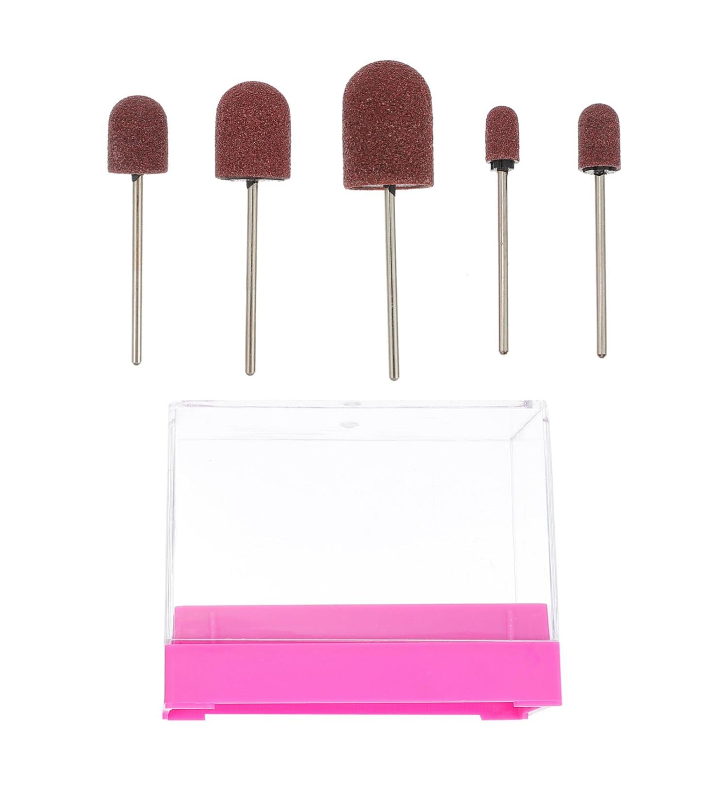 CORHAD 1 Set Nail Sand Ring Cap Nail Drill Sanding Bands Nail Grinding Tool Ceramic Tools Under Nail Cleaner Tool Kit Nail Art Tools Manicure Polishing Heads Supplies Care 8x6cm Rosy - Buy Online on SooperMarket.com