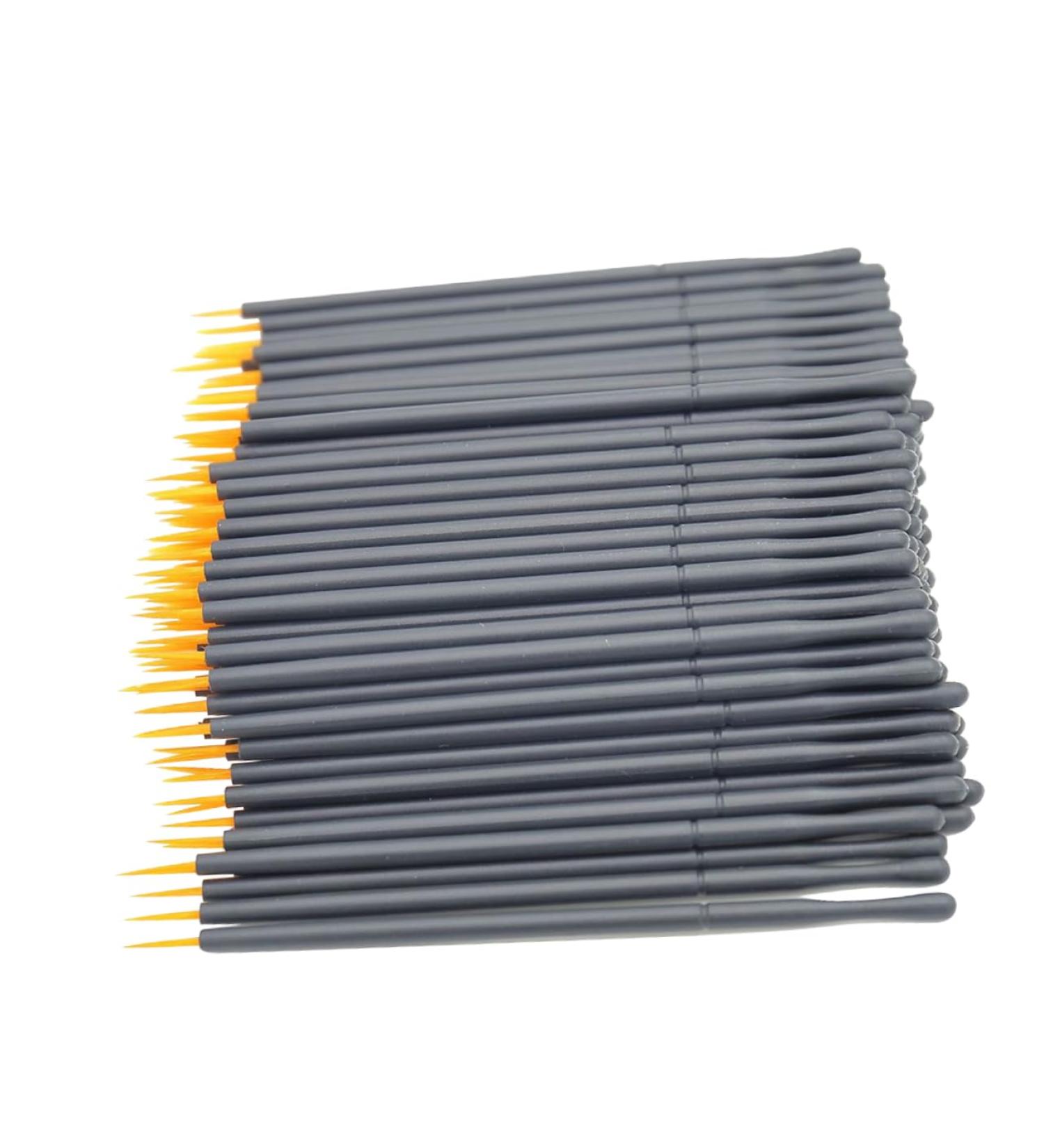 WOONEKY 100pcs Eyeliner Eye Makeup Makeupset Eye Makeup Brushes Eyeshadow Liner Brush Orange 15cmX10cm Orange - Buy Online on SooperMarket.com