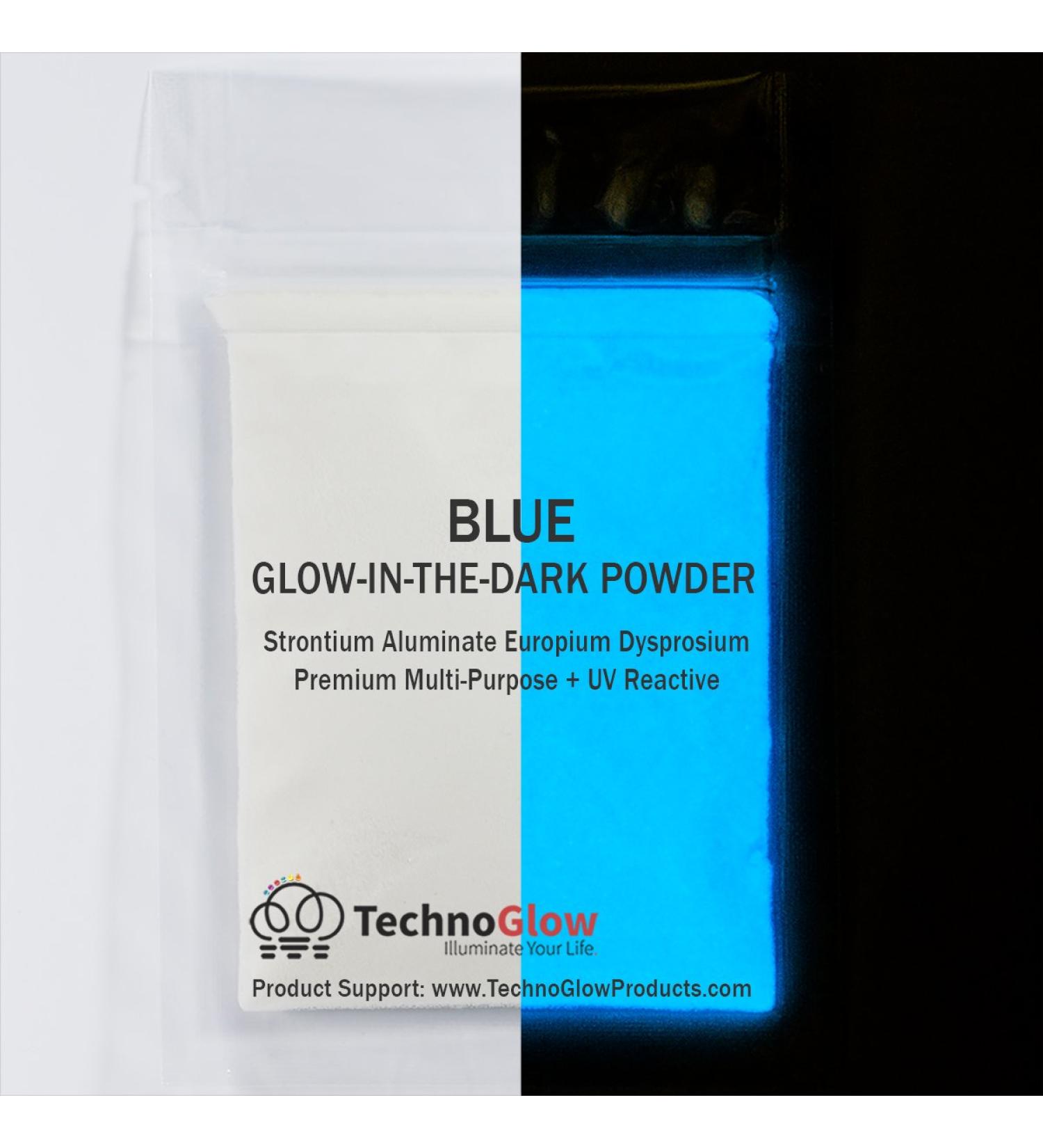 Blue Glow in The Dark Powder 30g for Resin, Epoxy, Paint, Acrylic, Slime & Glue - Buy Online on SooperMarket.com