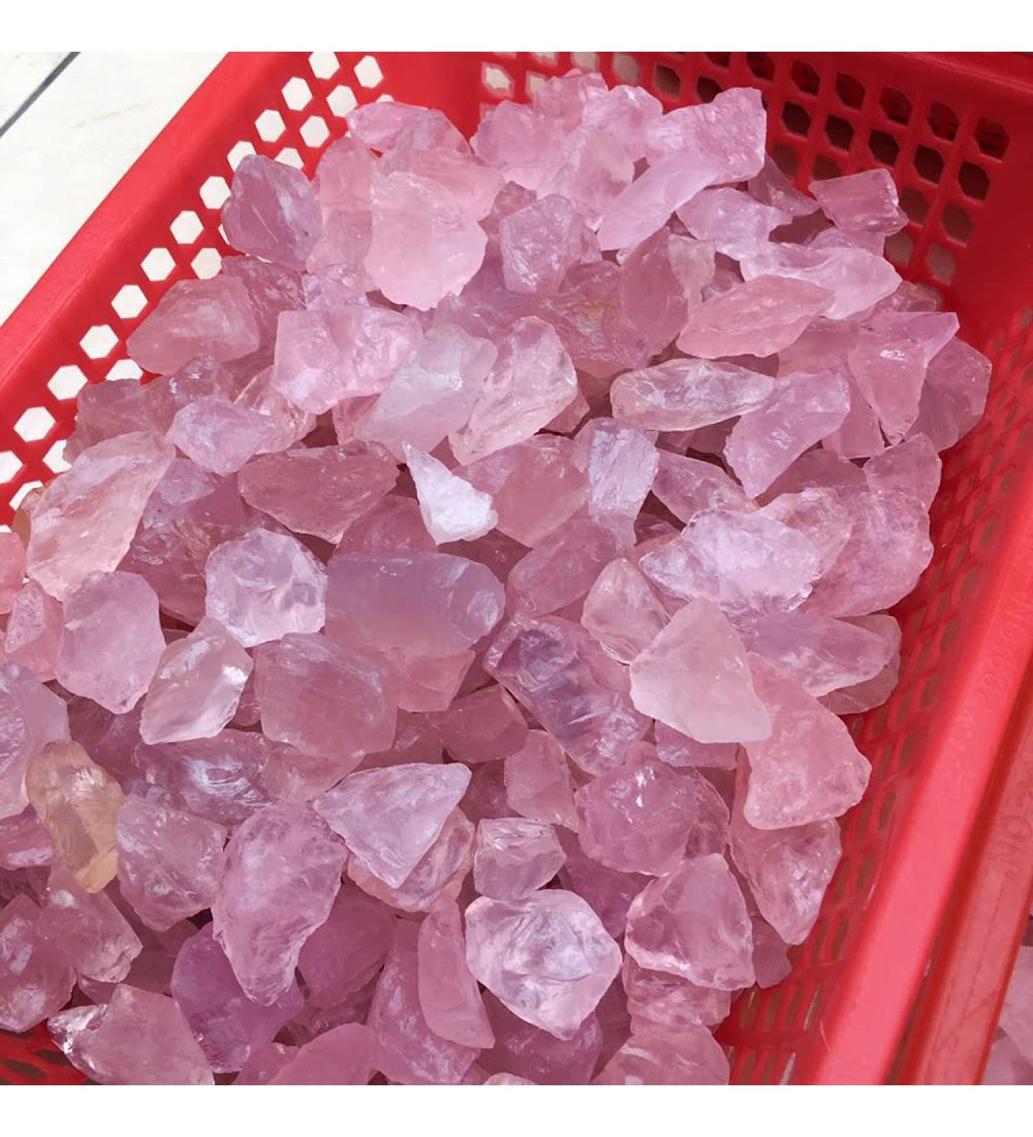 50G Natural Raw Pink Rose Quartz Crystal Rough Stone Specimen Crystal Love Natural Stones and Minerals Fish Tank Stone crystal stone - Buy Online on SooperMarket.com