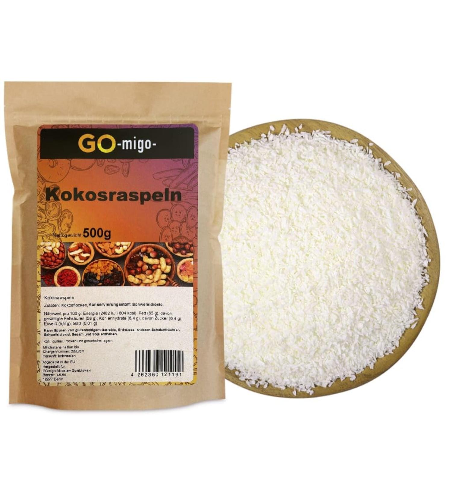 Buy 0.5kg Grated Coconut Flakes - Delicious Fresh Coconut Shreds for Baking & Cooking | International Shipping - Buy Online on SooperMarket.com