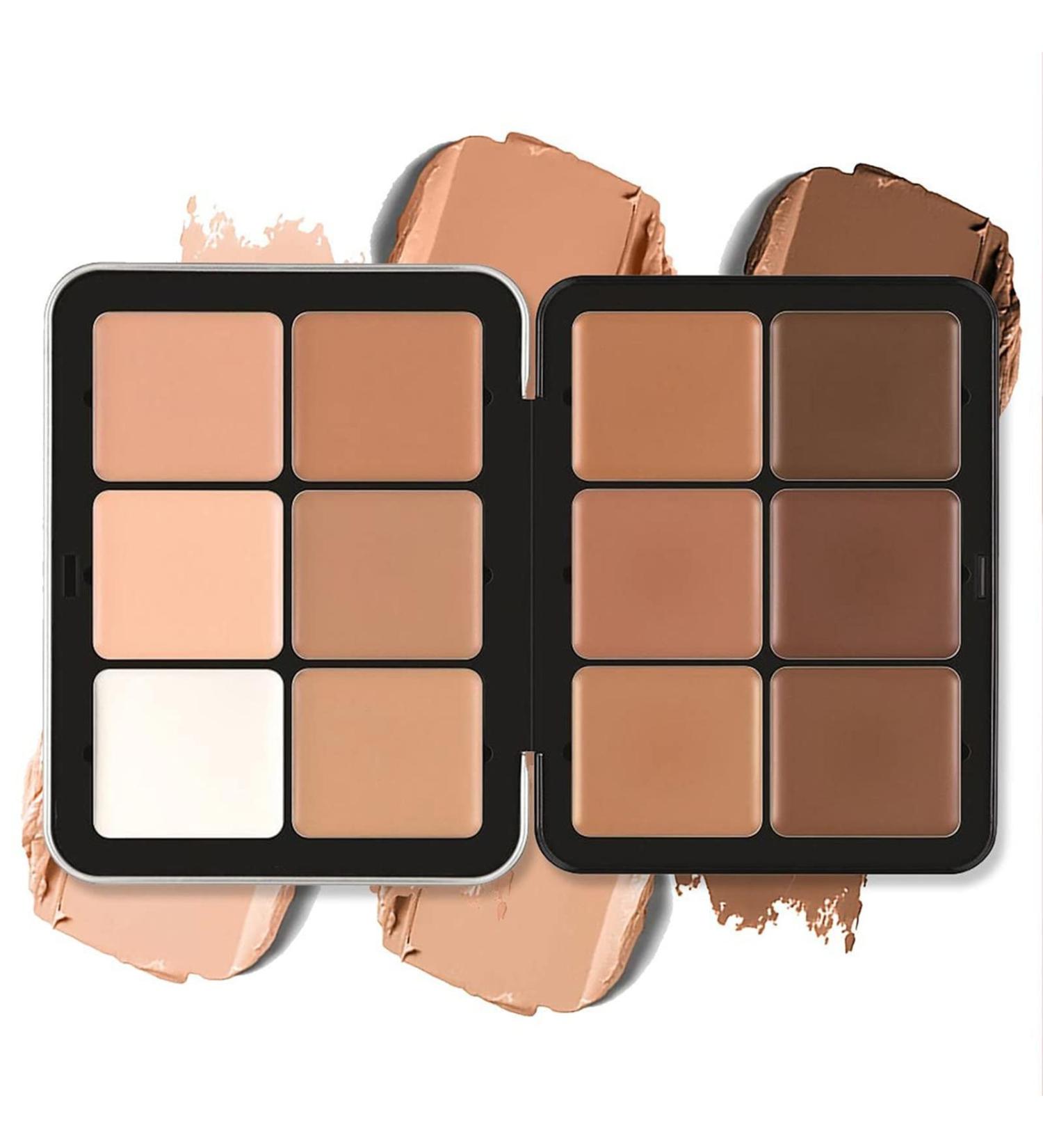 12 Color Correcting Concealer Palette for Full Coverage Makeup - Reduce Dark Circles, Acne & Blemishes - Buy Online on SooperMarket.com
