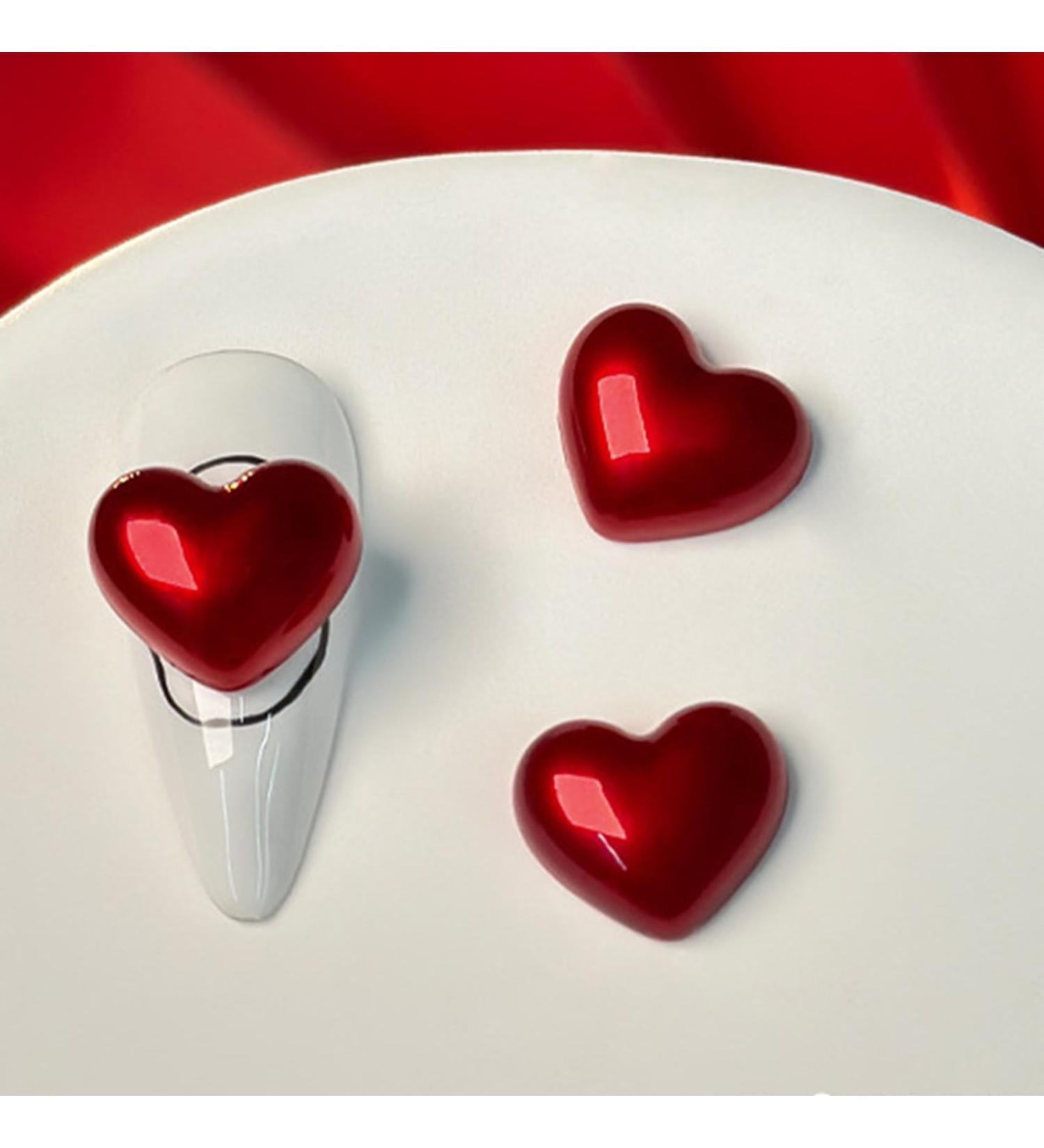 Love New Year Nail Crystal Heart Nail Art Plush Heart Nail Art Decoration Nail Supplies For Girl Crystal Heart Nail Art Love Nail Plush Heart Nail Art Decor - Buy Online on SooperMarket.com
