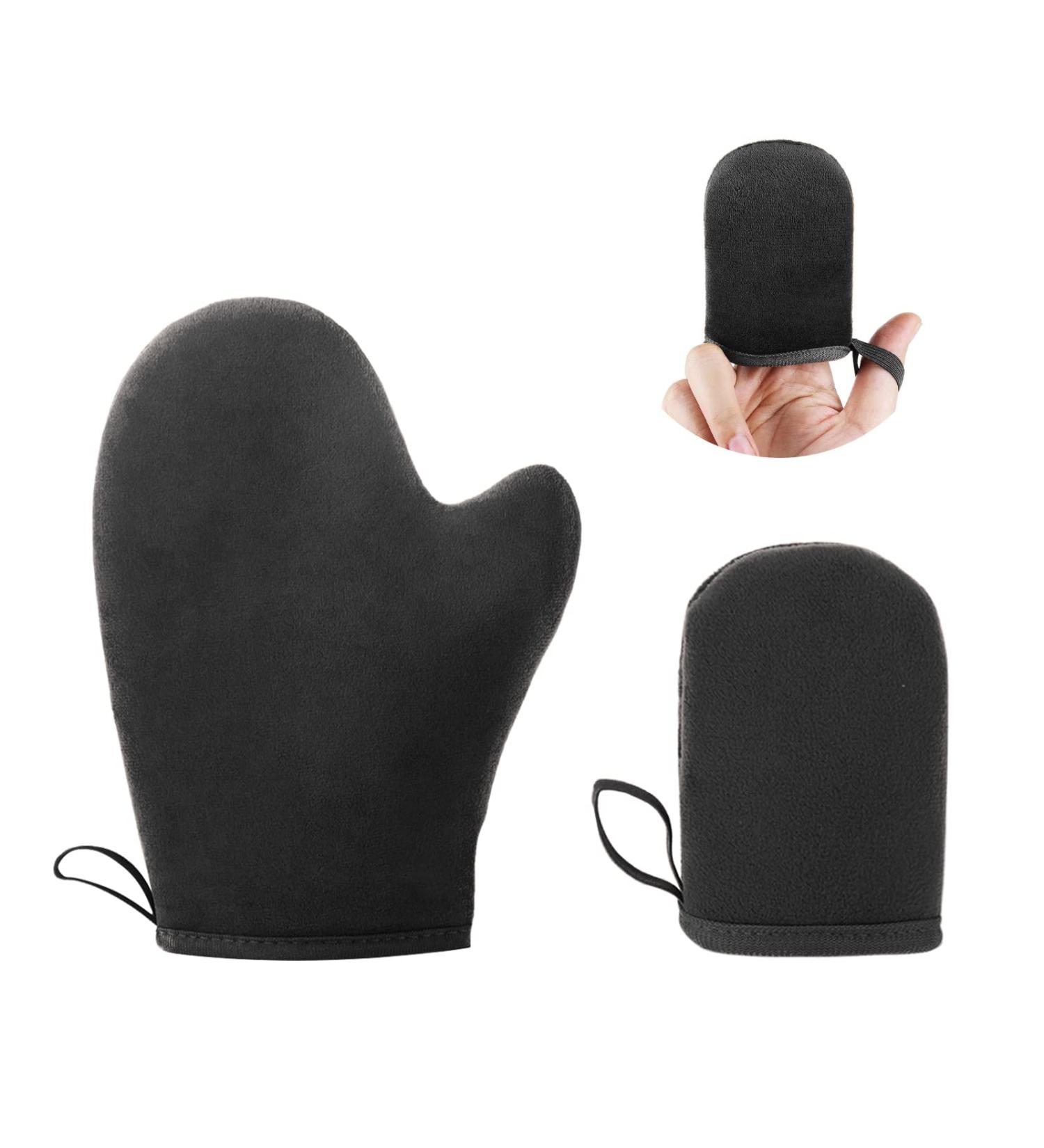 Self-Tanning Glove Self-Tanning Applicator Face and Body 2 Pieces Self-Tanning Glove Self-Tanning Glove Double-Sided Self-Tanning Glove for Sea Beach Men Women Black - Buy Online on SooperMarket.com