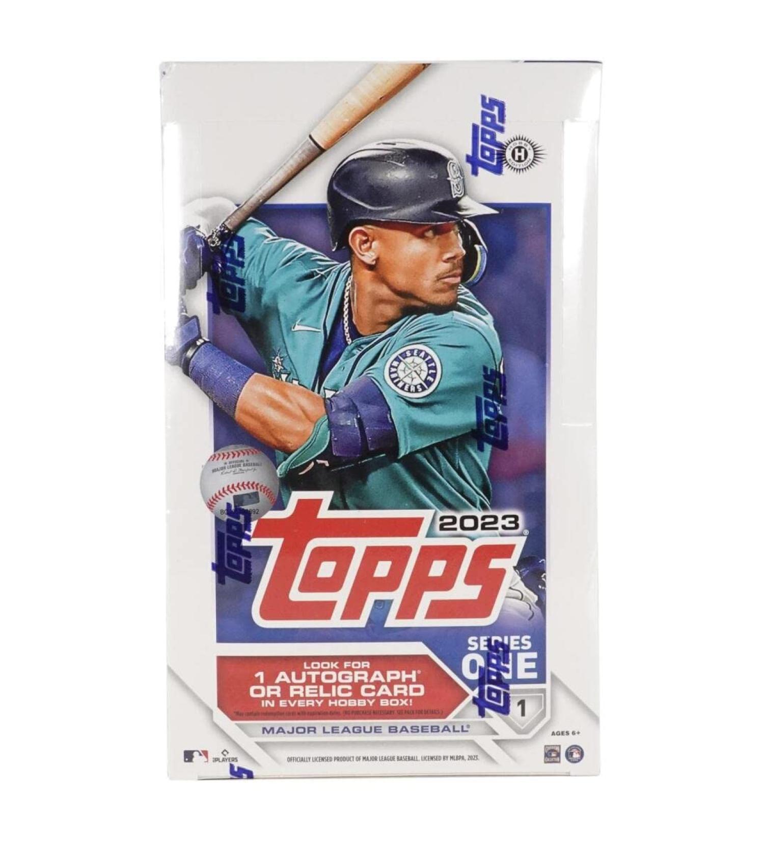 2023 Topps Series 1 Baseball Hobby Box - 24 Packs/14 Cards - Auto or Mem Card Included - Silver Pack Bonus - Buy Online on SooperMarket.com