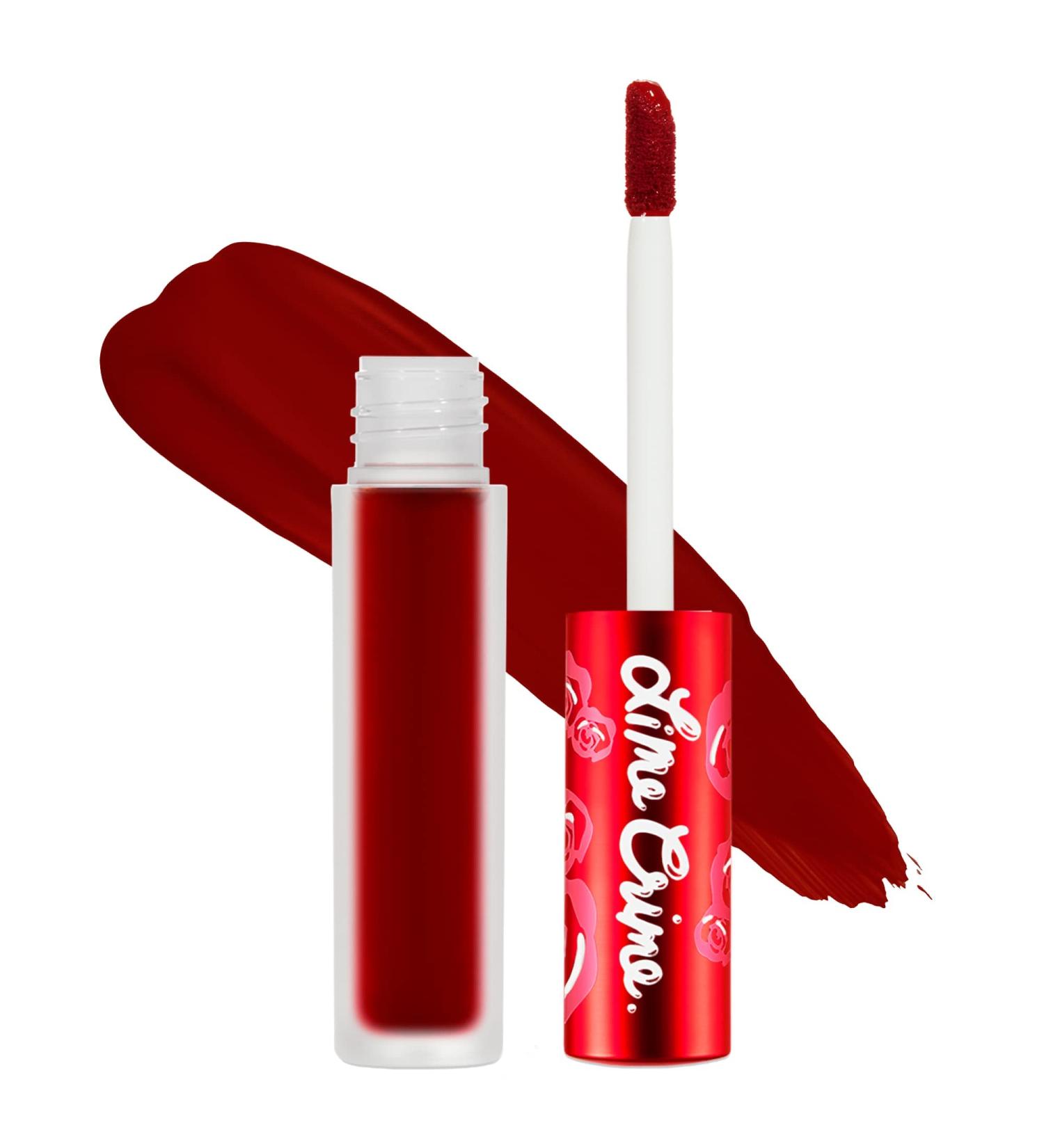 Lime Crime Velvetines Feelins Liquid Matte Lipstick - Deepest True Red | Long-Lasting & Comfortable Wear | Talc-Free & Paraben-Free - Buy Online on SooperMarket.com