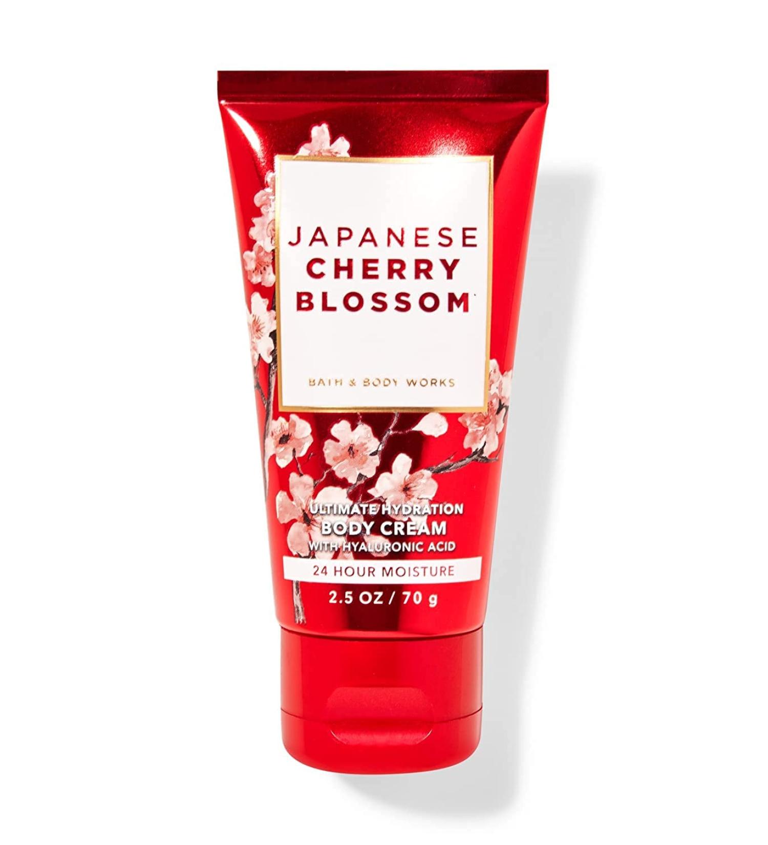 Bath and Body Works Travel Size Ultra Shea Body Cream 2.5 Oz (Japanese Cherry Blossom) Cherry 2.5 Ounce (Pack of 1)