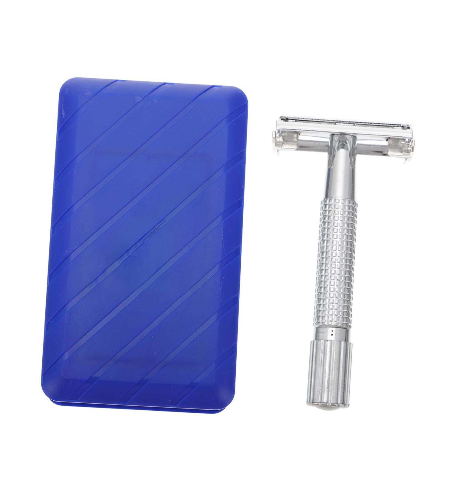 Didiseaon Long Handled Safety Razor - Old Fashioned Stainless Steel Beard Shaving Tool for Smooth Manual Hair Removal - Buy Online on SooperMarket.com