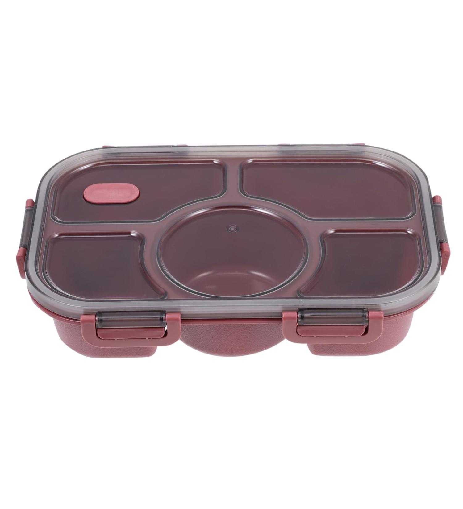 Alipis Box Portable Food Accessory Multi-Function Case Supply Lunch Convenient Bento Household Red 28.5X19X6.5CM - Buy Online on SooperMarket.com