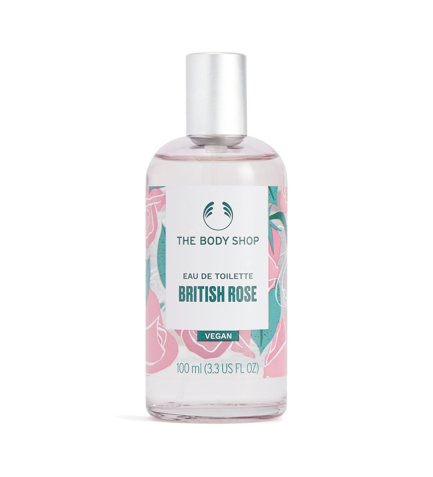 The Body Shop British Rose Eau De Toilette Fresh Dewy Fragrance Vegan 3.3 oz - Buy Online on SooperMarket.com