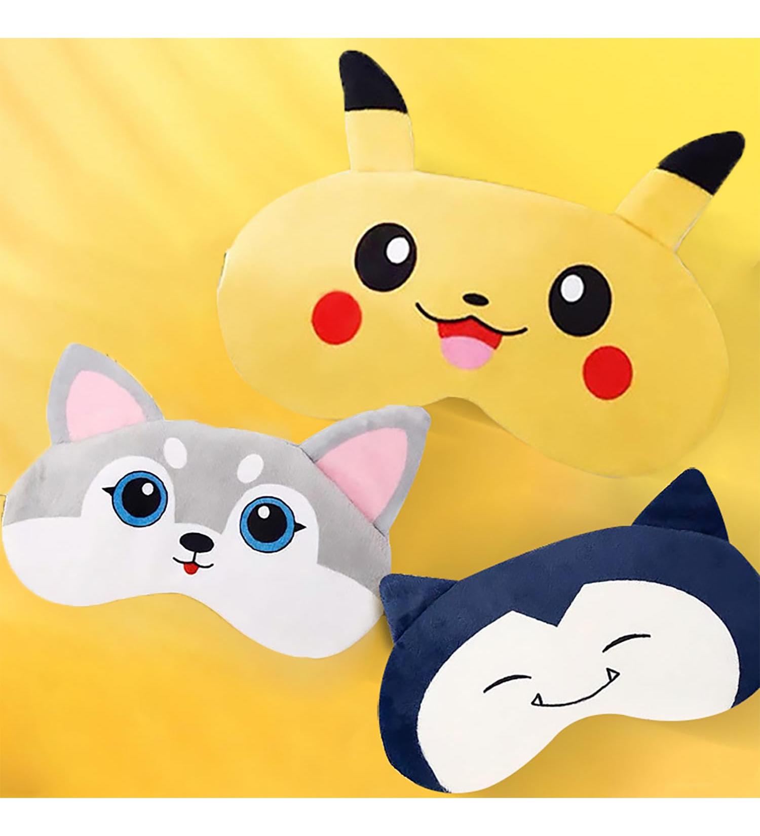3 Pcs Kids Sleep Masks - Cute Plush Eye Mask Set for Girls, Boys, and Women - Soft & Comfortable Sleep Accessories - Buy Online on SooperMarket.com