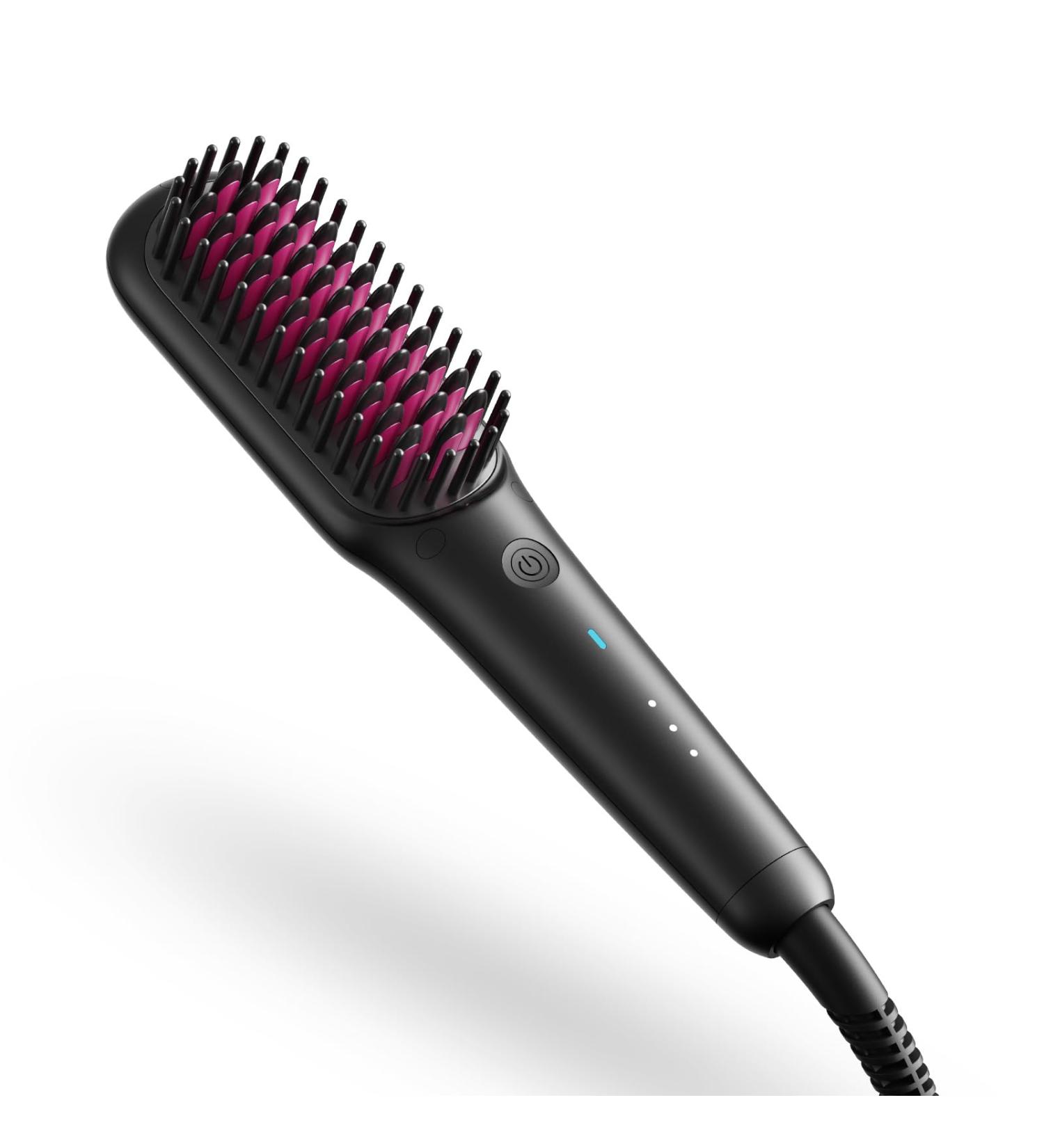 TYMO Portable Hair Straightener Brush - Lightweight Ionic Mini Hot Comb for Travel Dual Voltage Ceramic Tourmaline Straightening Brush for Women - Buy Online on SooperMarket.com