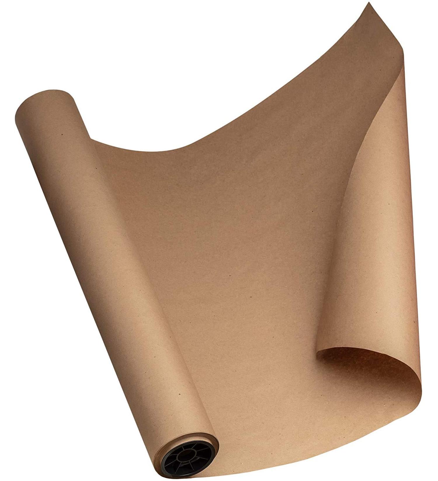 Kraft Paper Roll 30'' x 1800'' (150ft) Brown MEGA Roll - Made in USA 100% Natural Recycled Material - Perfect for Packing Wrapping Butcher Craft Postal Shipping Dunnage and Parcel Brown 30" X 150' - Buy Online on SooperMarket.com