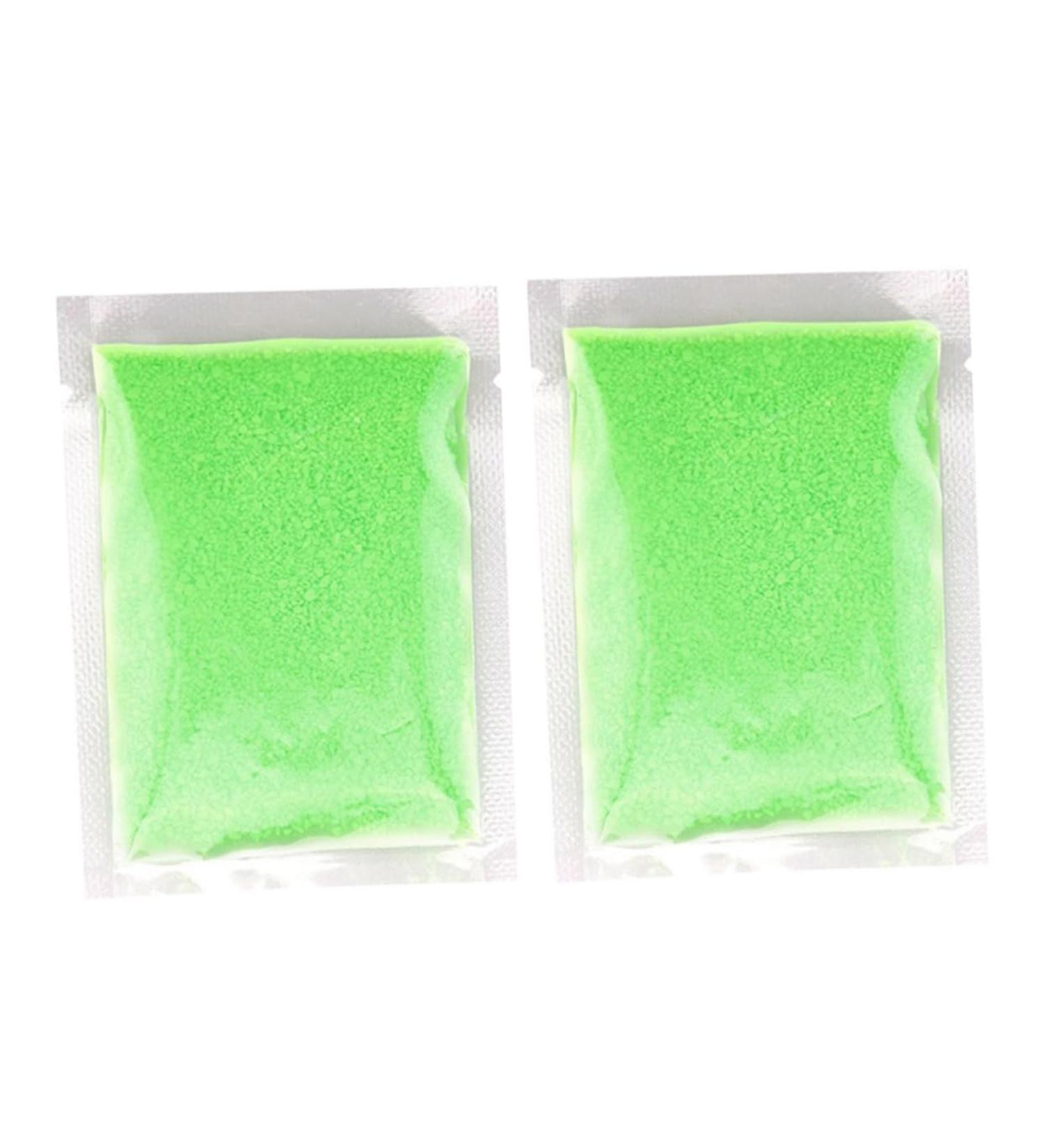 ibasenice 2 Pack Luminous Nail Glitter Resin Pigments Glow Fluorescent Powder Luminous Sand Fluorescence Green Siize 4 - Buy Online on SooperMarket.com