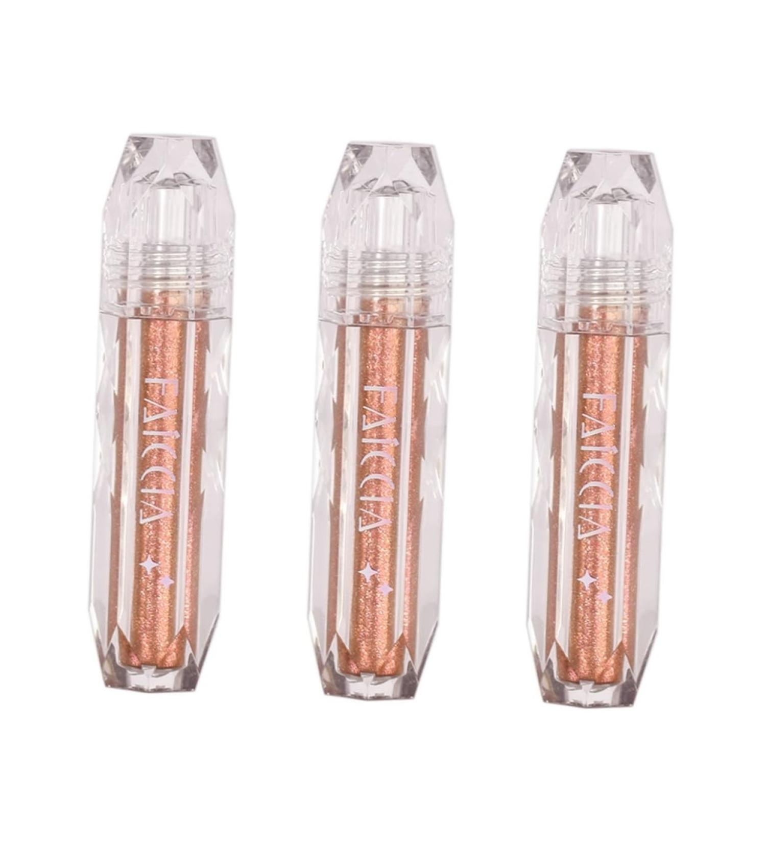 KALLORY Women's 3 Pcs Waterproof Liquid Eyeshadow Eye Shadow Shimmer Liquid Shiny Eyeshadow Supplies Cosmetic Miss As Shownx3pcs 8.4x2.1cmx3pcs - Buy Online on SooperMarket.com