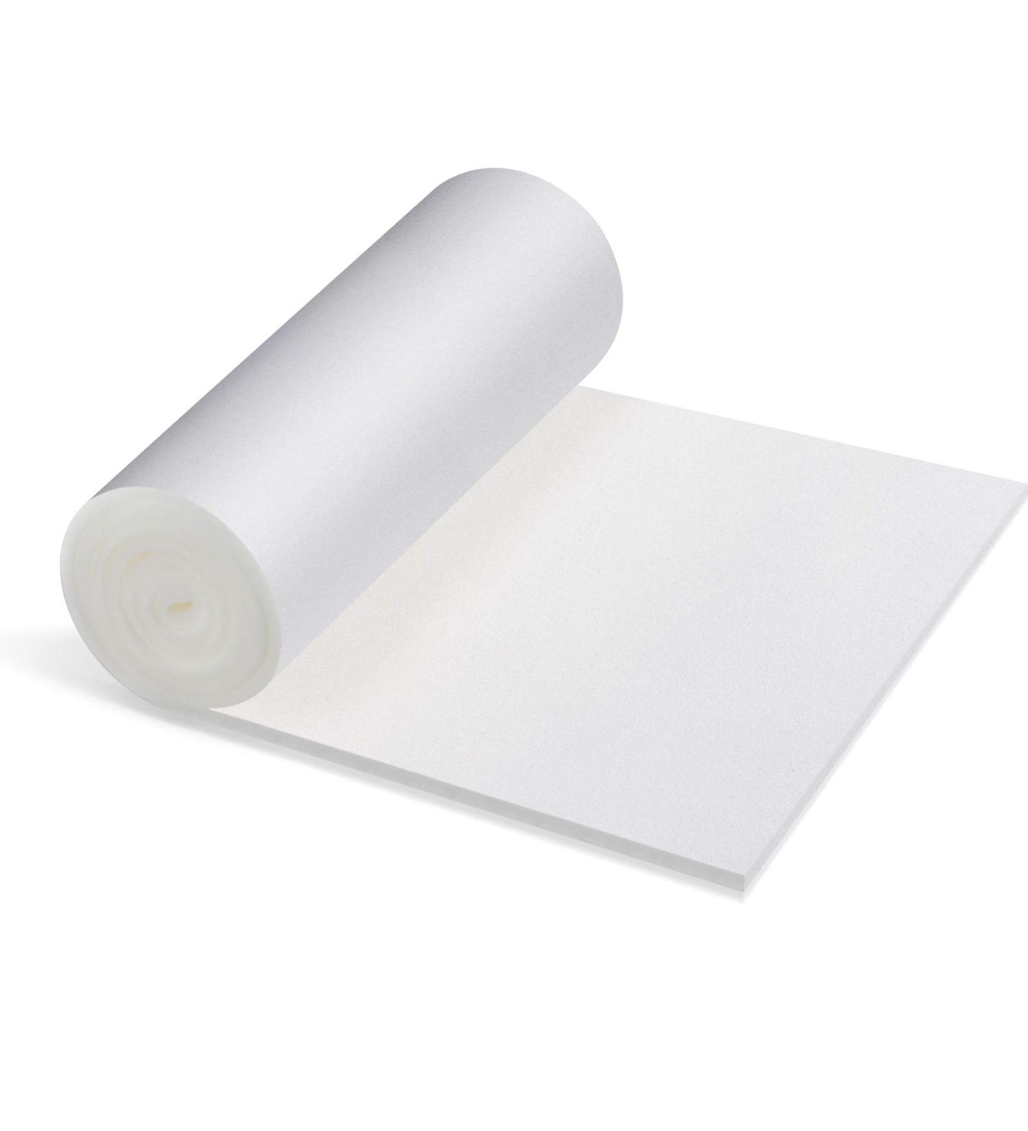 Patelai High Density Upholstery Foam Cushion Sheet - 79 x 16 x 0.4 Inch - Firm Seat Replacement & Wrap Padding for Home Supplies - Buy Online on SooperMarket.com