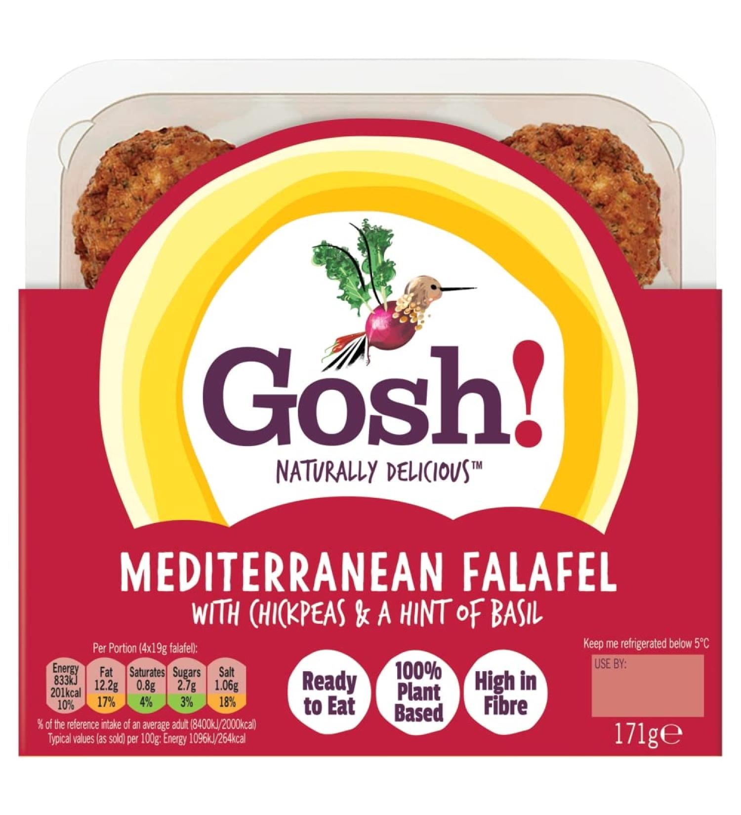 gosh! Mediterranean Falafel with Chickpeas & a Hint of Basil 171g large