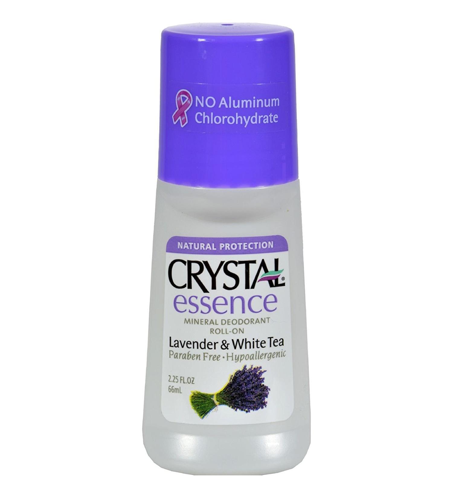 Crystal Mineral Deodorant Roll-On Lavender & White Tea 2.25 oz (Pack of 2)