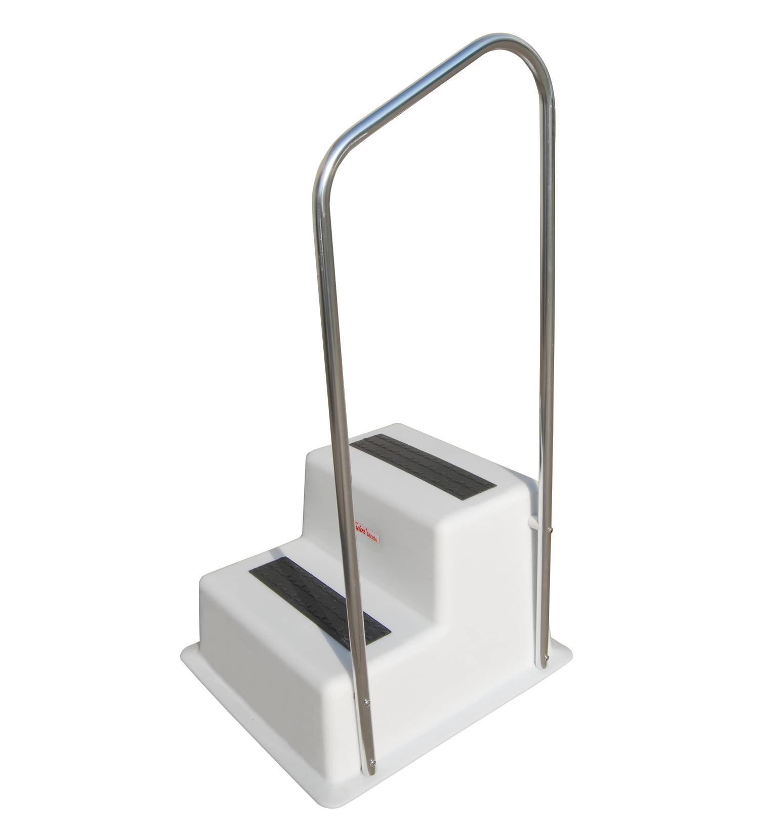 TAYLOR MADE PRODUCTS 47201, Aluminum Hand Rail for Dock Steps, Double Tread