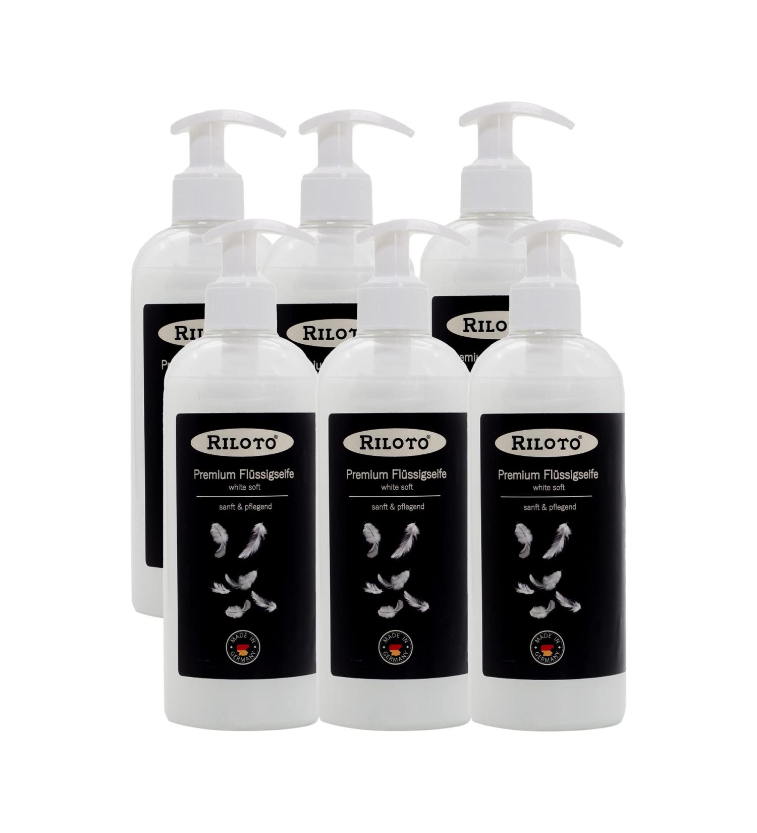 Lorito Premium Liquid Soap - 6 x 500ml Vegan Hand Soap for Sensitive Skin - Creamy Allergy-Friendly Pumping Bags - Buy Online on SooperMarket.com