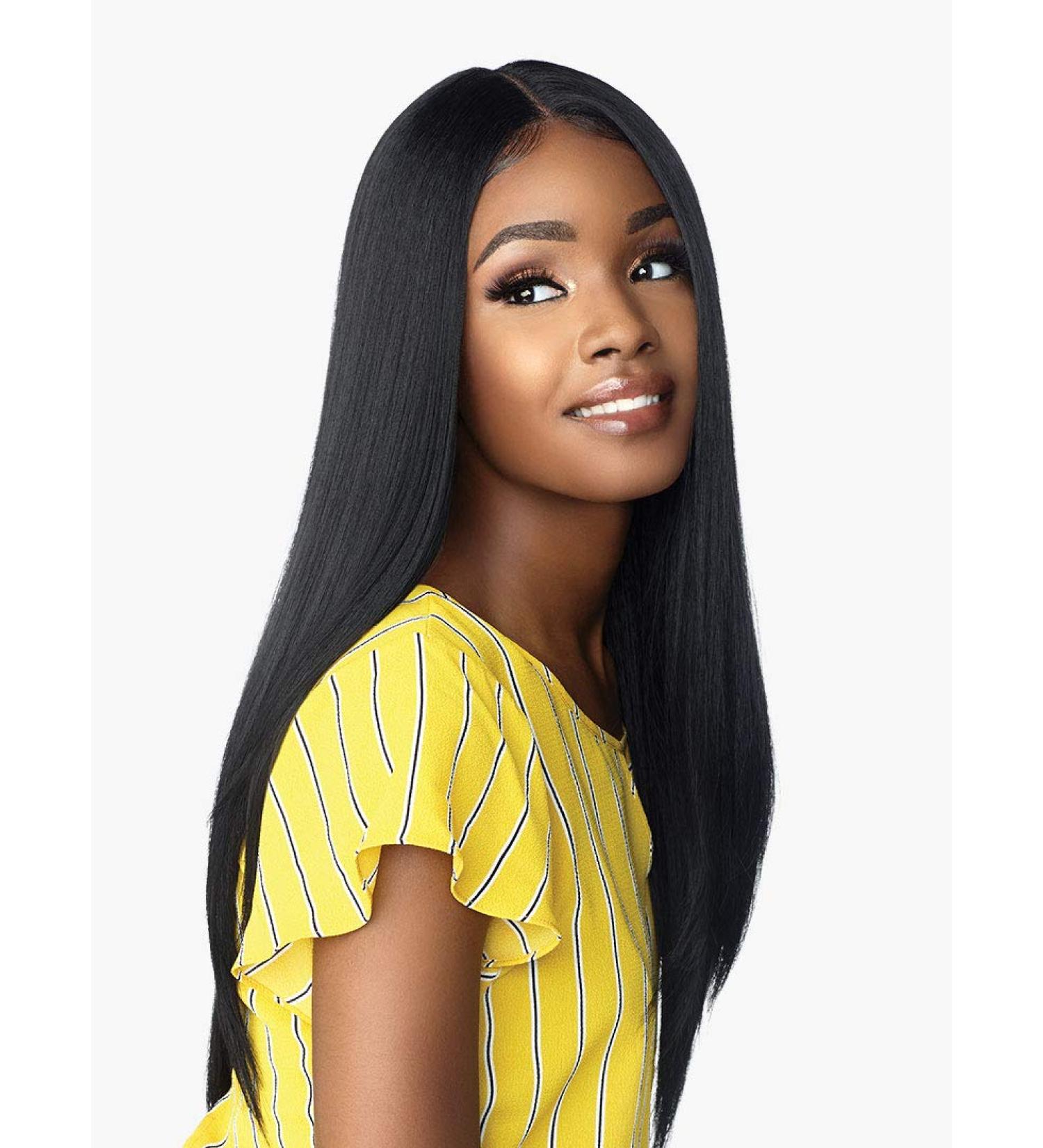 Sensationnel Dashly Lace Unit 10 Synthetic Hair Lace Front Wig in 1B - Affordable and Stylish Wig Option - Buy Online on SooperMarket.com