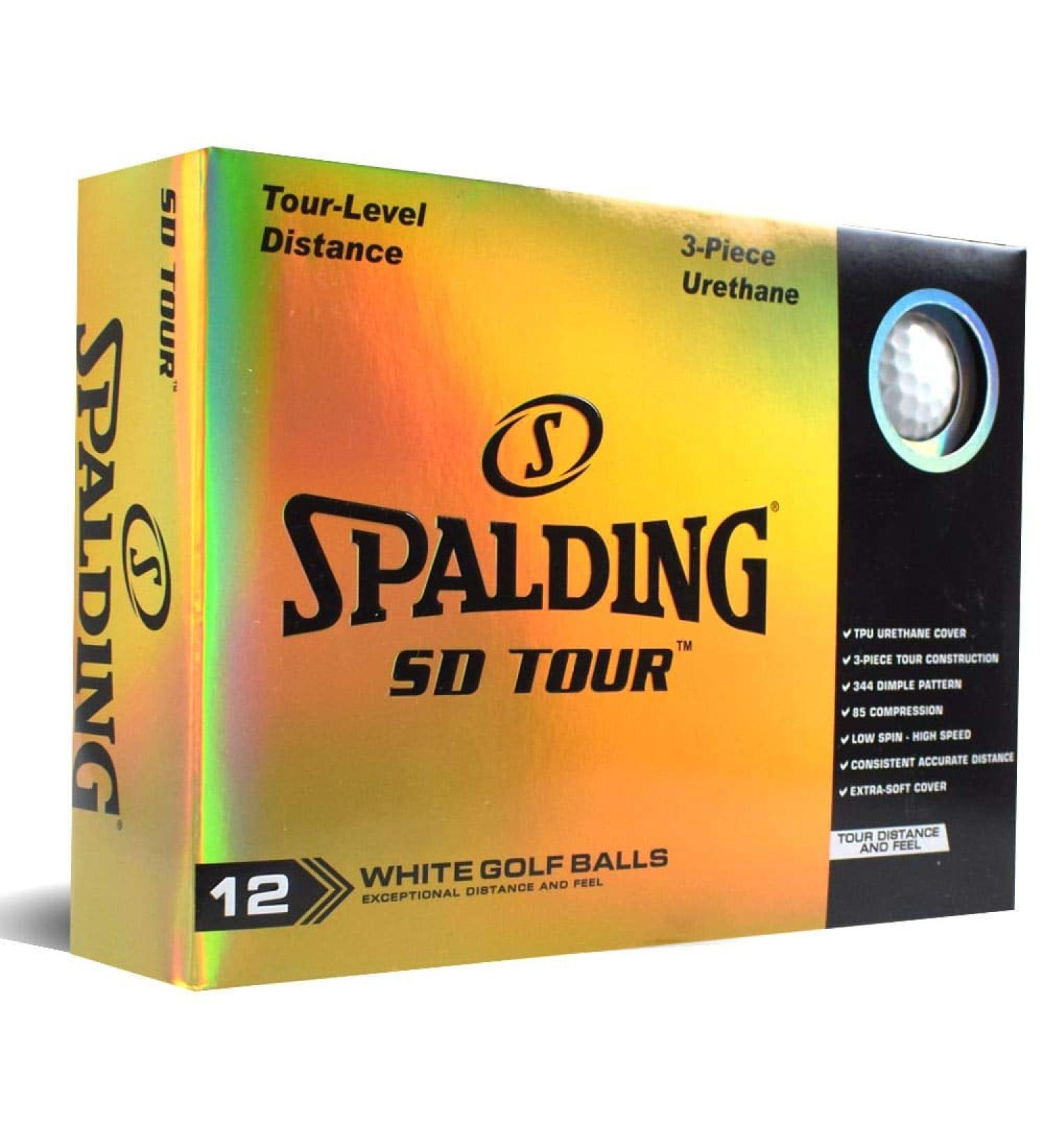 Spalding SD Tour Golf Balls White