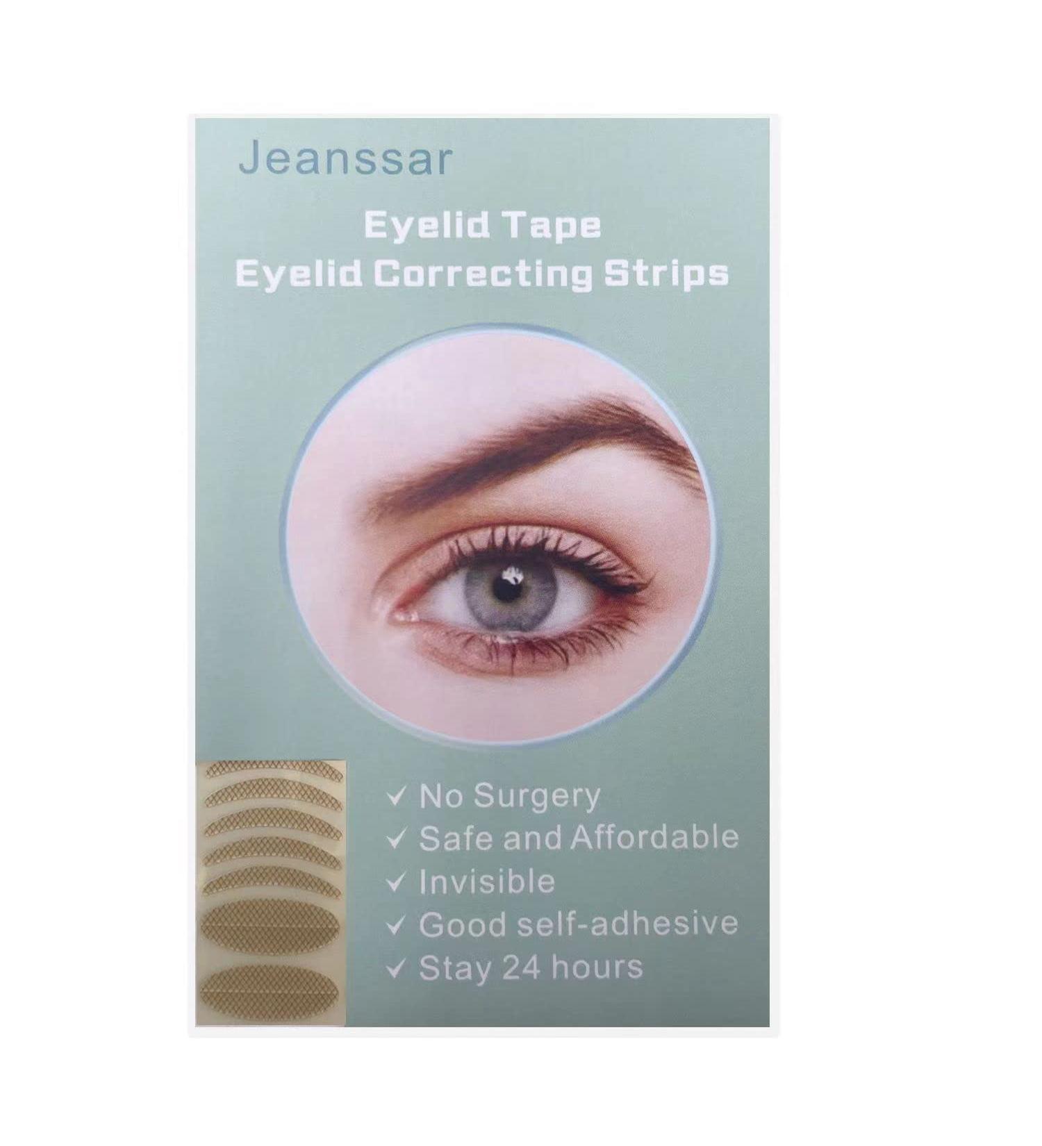 Invisible Eyelid Lift Strips 480pcs Set - Self-Adhesive Eye Lid Correction Tape for Saggy, Hooded, Droopy Eyelids - Skin Tone, One-Sided Sticky - Sizes S & L - Buy Online on SooperMarket.com