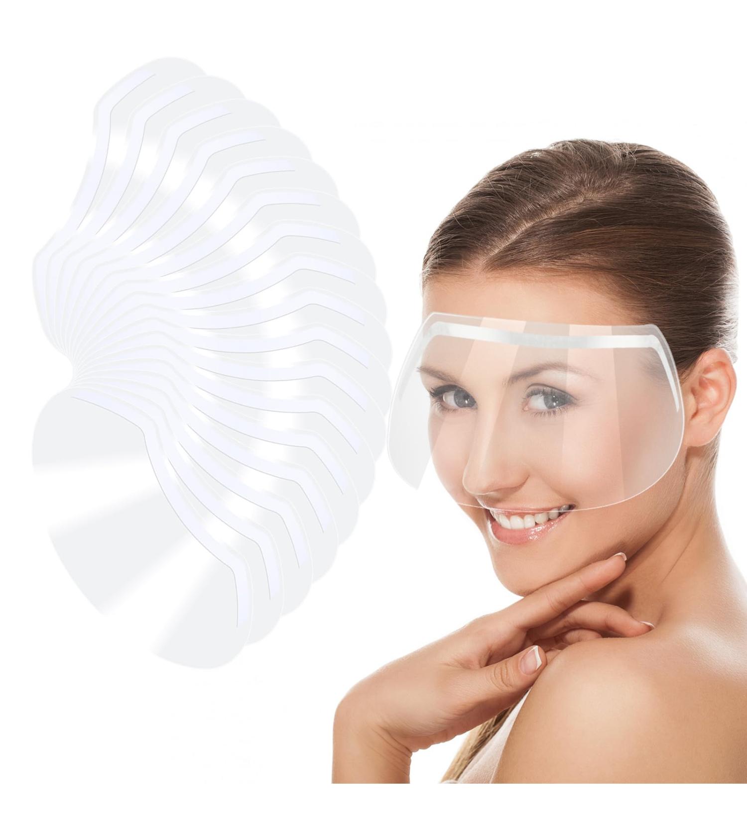 Thinp 50pcs Shower Face Eye Shields - Clear Waterproof Adult Shower Visors for Makeup Protection Hairspray & Eyelid Aftercare - Buy Online on SooperMarket.com