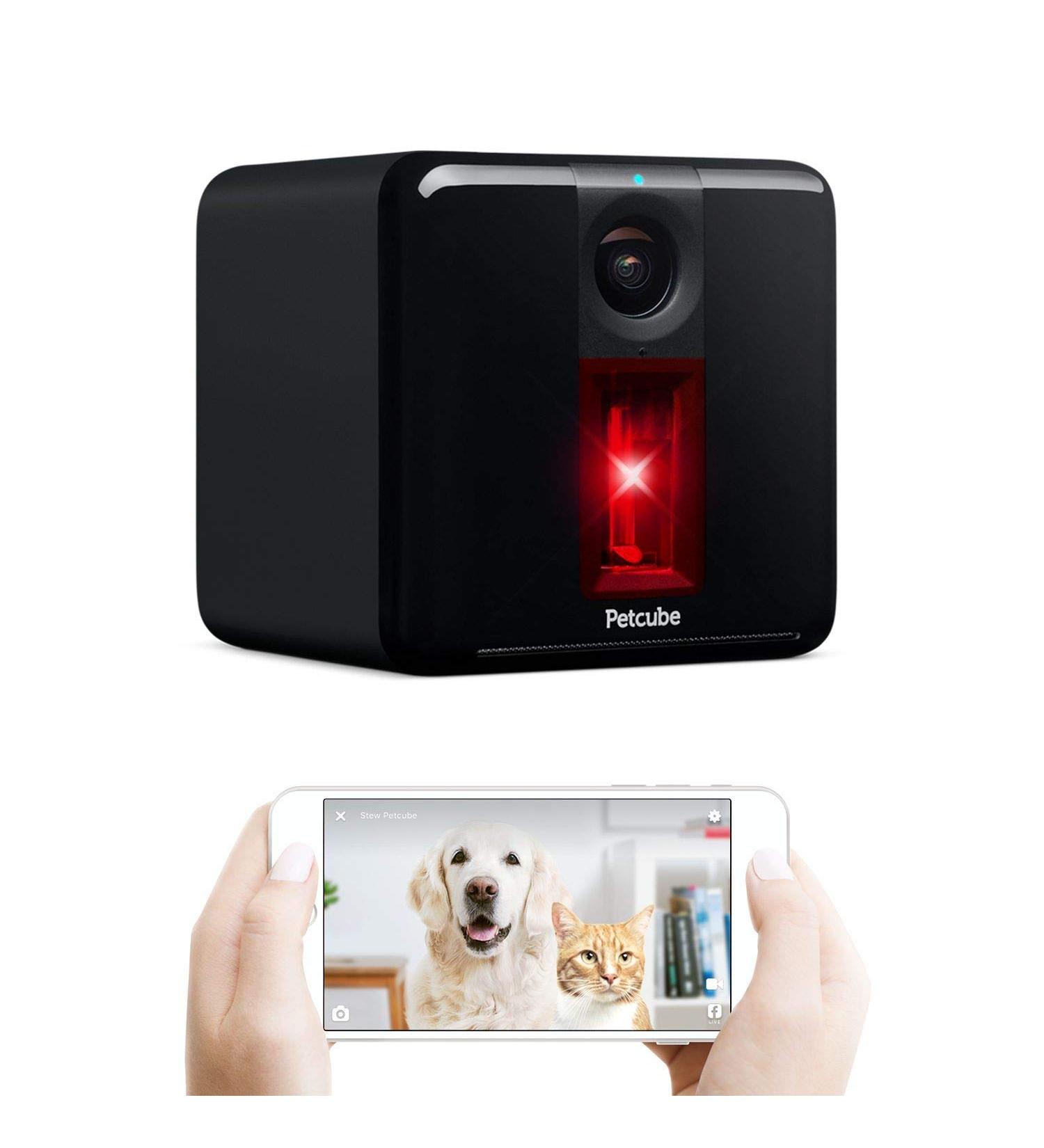 Petcube 2017 Play Smart Pet Camera with Laser Toy | HD 1080p Video, Two-Way Audio, Night Vision | Pet & Home Monitoring, App-Enabled Safety - Buy Online on SooperMarket.com