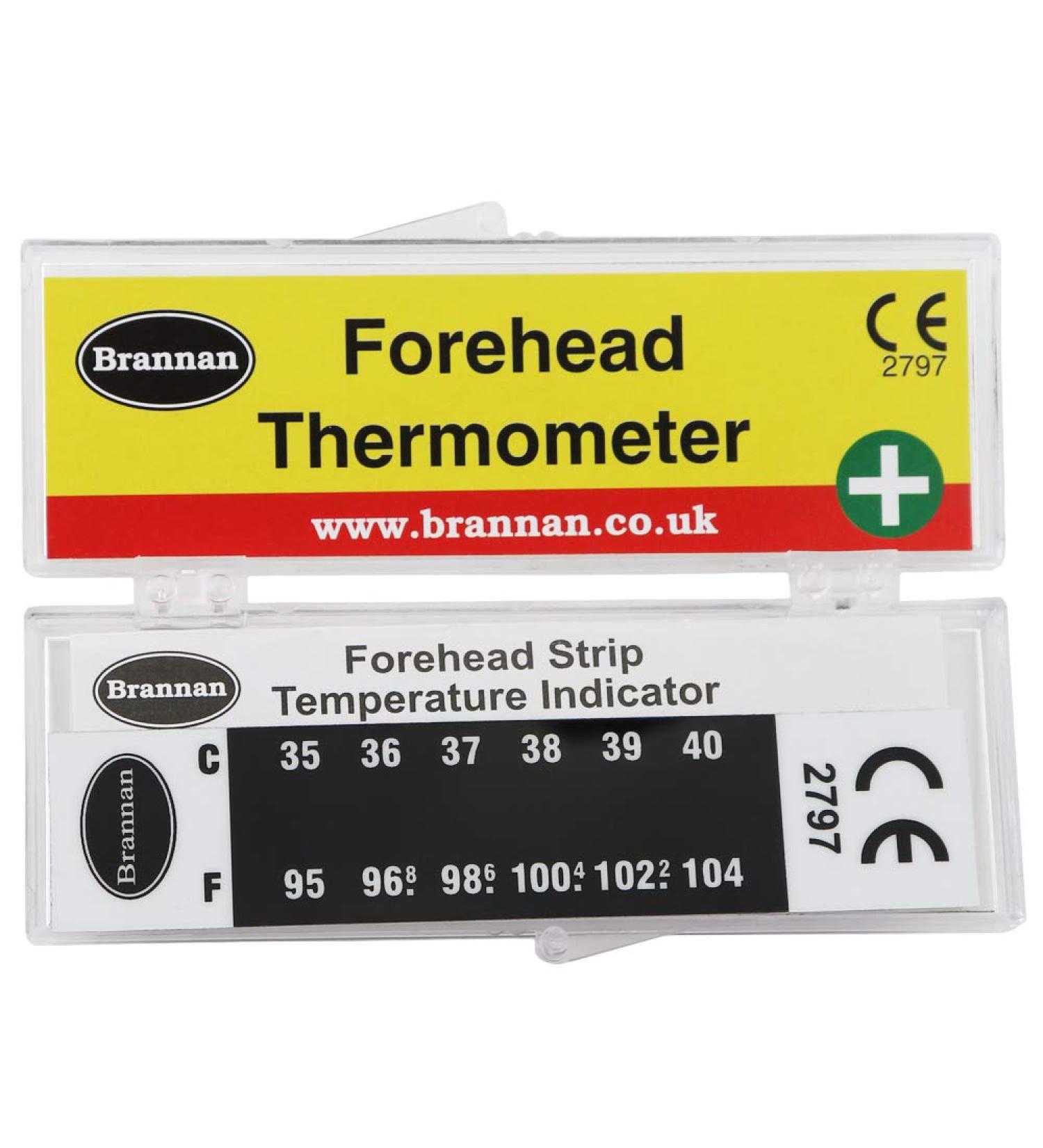 Forehead Thermometer Temperature Indicator Strip with Protective Case - The Easiest Temperature Thermometer to Use Baby Kids Adults - Buy Online on SooperMarket.com