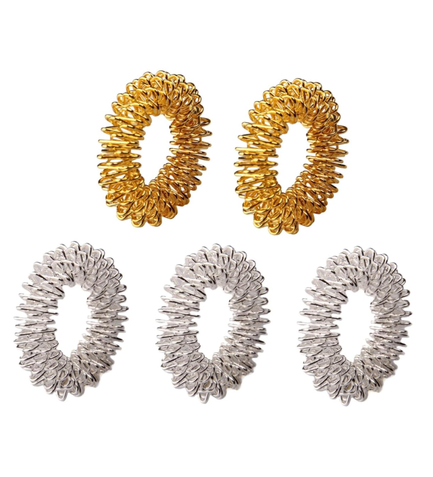 Ibasenice 5-St Spiky Sensory Ring - Acupressure Finger Circulation Toy | Chinese Medicine Massage Device - Buy Online on SooperMarket.com