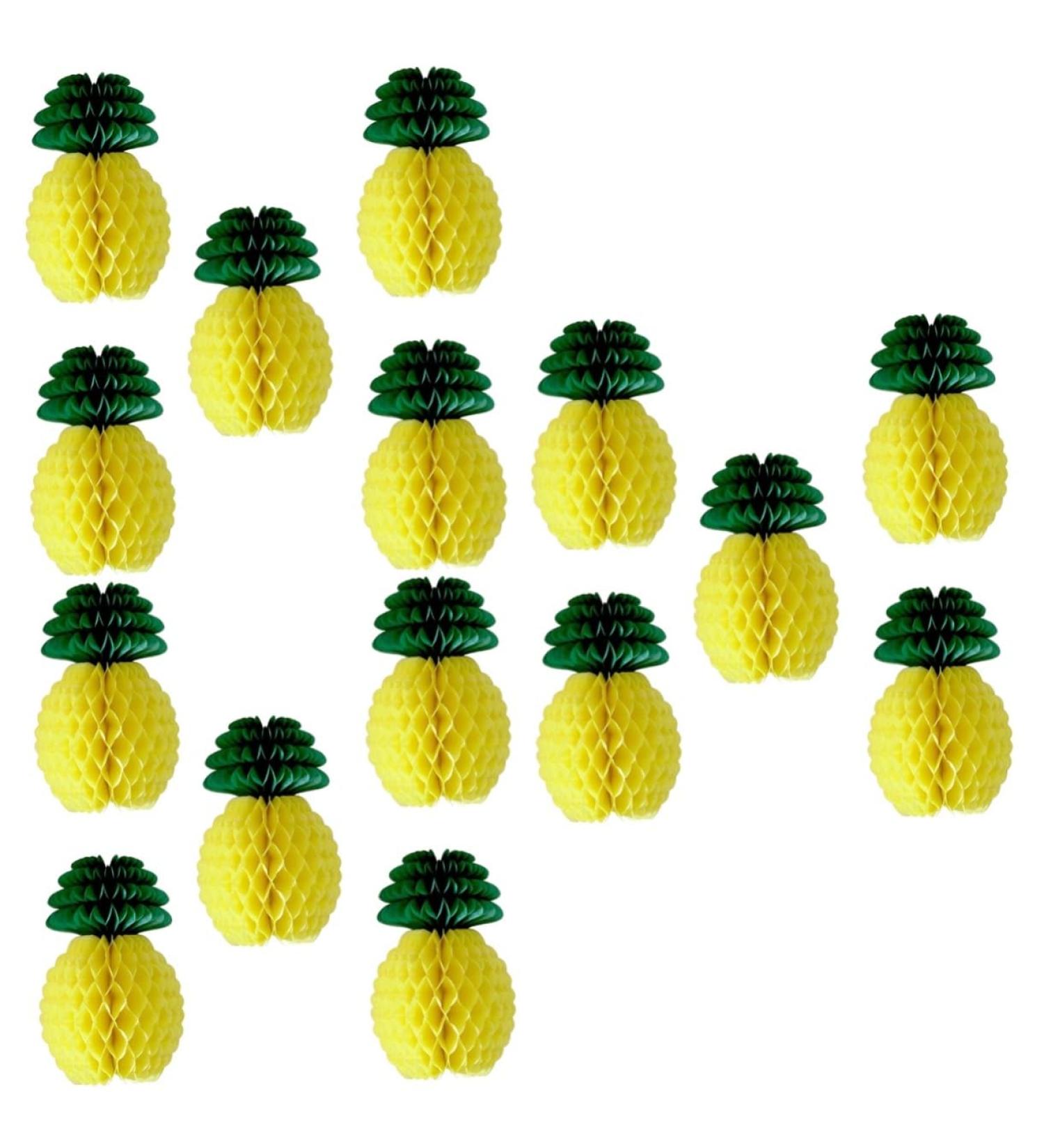 ABOOFAN Pineapple Decor 15 Pcs Plant Decor Honeycomb Party Favors Party Decor Honeycomb Pineapple Party Supplies Paper Pineapple Party Supplies - Buy Online on SooperMarket.com