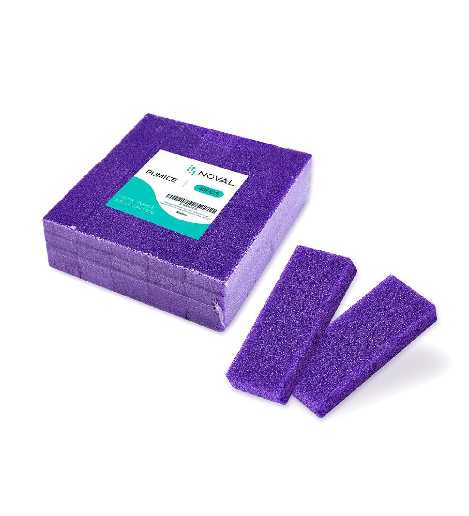 Disposable Pedicure Scrubber Callus Remover Pumice Stone - Purple Coarse, Pack of 40 (3.15x1.34x0.47 Inch) - Foot Care Essential - Buy Online on SooperMarket.com