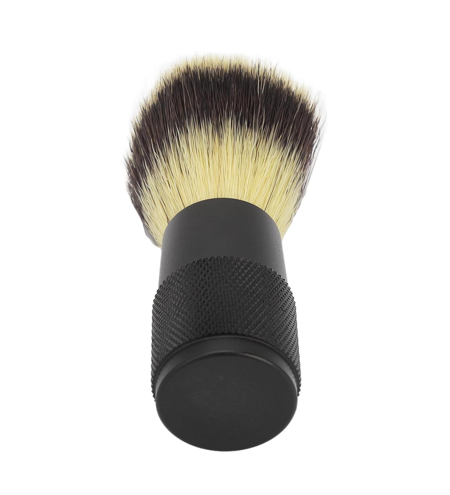 Foaming Synthetic Beard Brush for Men - Soft Cleaning Brush with Black Handle | Premium Quality & Fine Workmanship - Buy Online on SooperMarket.com