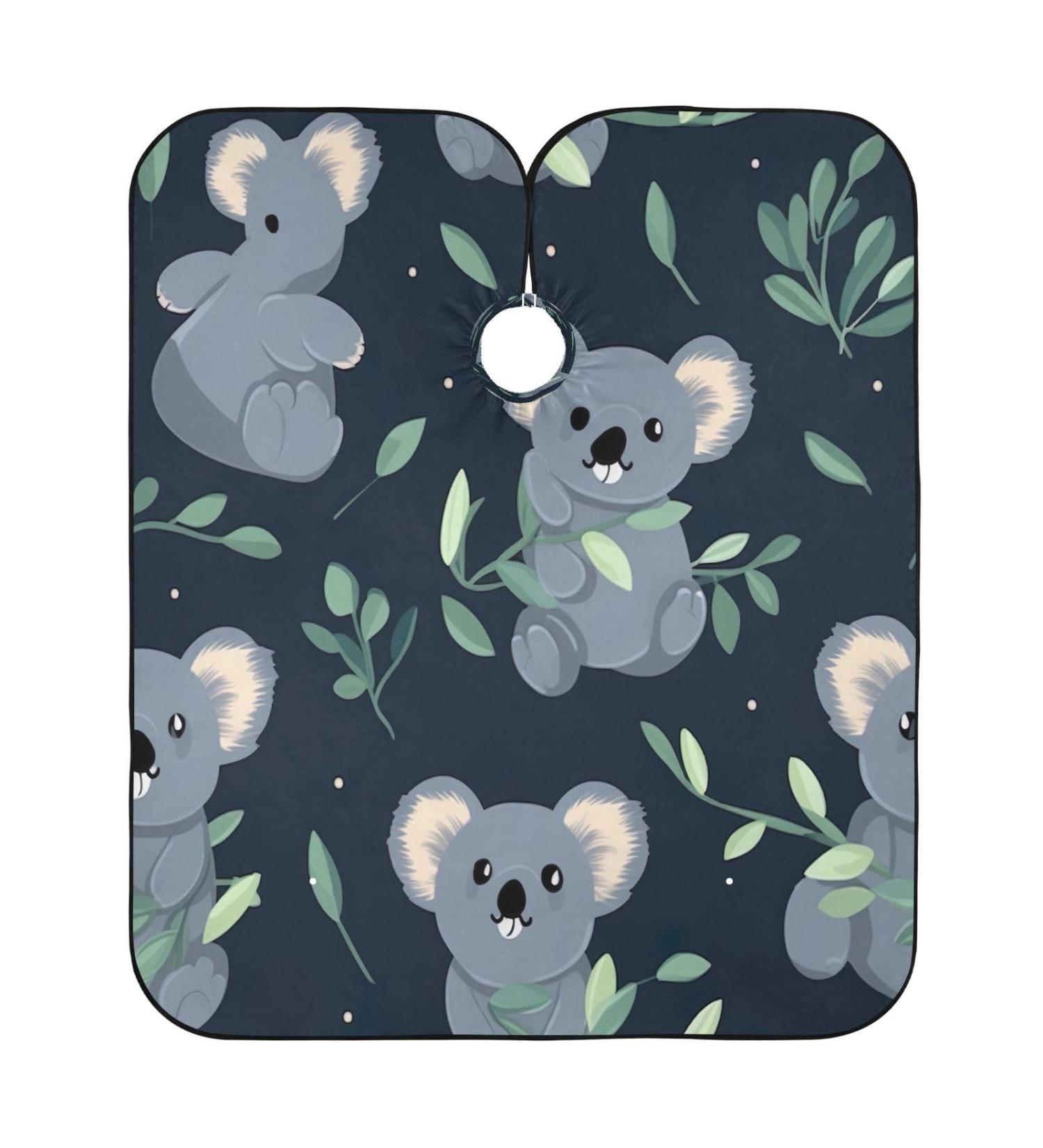 Kigai Cute Koalas Barber Cape - Professional Waterproof Hair Cutting Cape with Adjustable Snap Closure for Men & Women - Buy Online on SooperMarket.com