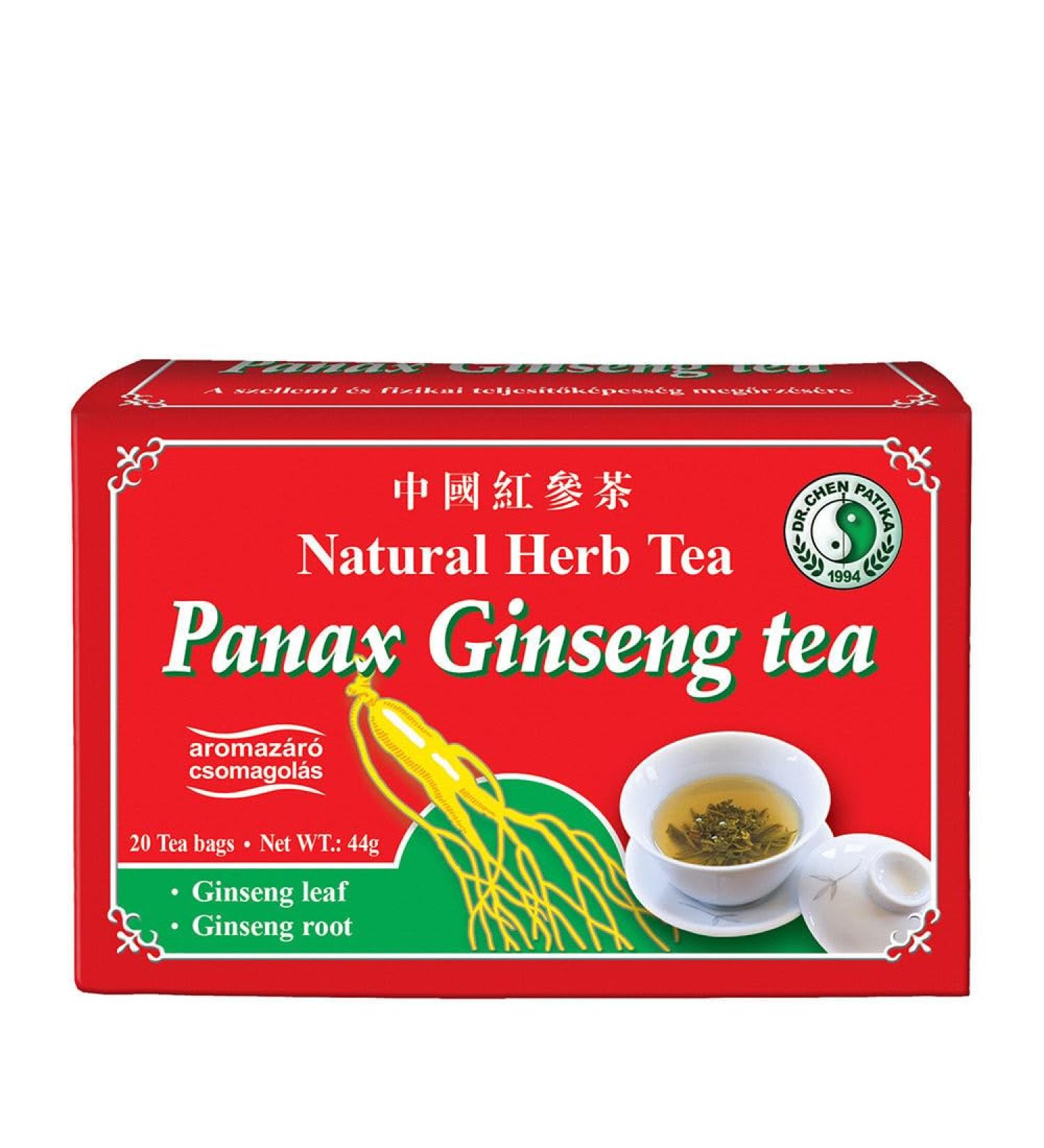 Dr Chen Panax Ginseng Natural Herbal Tea Traditional Root and Leaf Blend 20 Teabags - Buy Online on SooperMarket.com