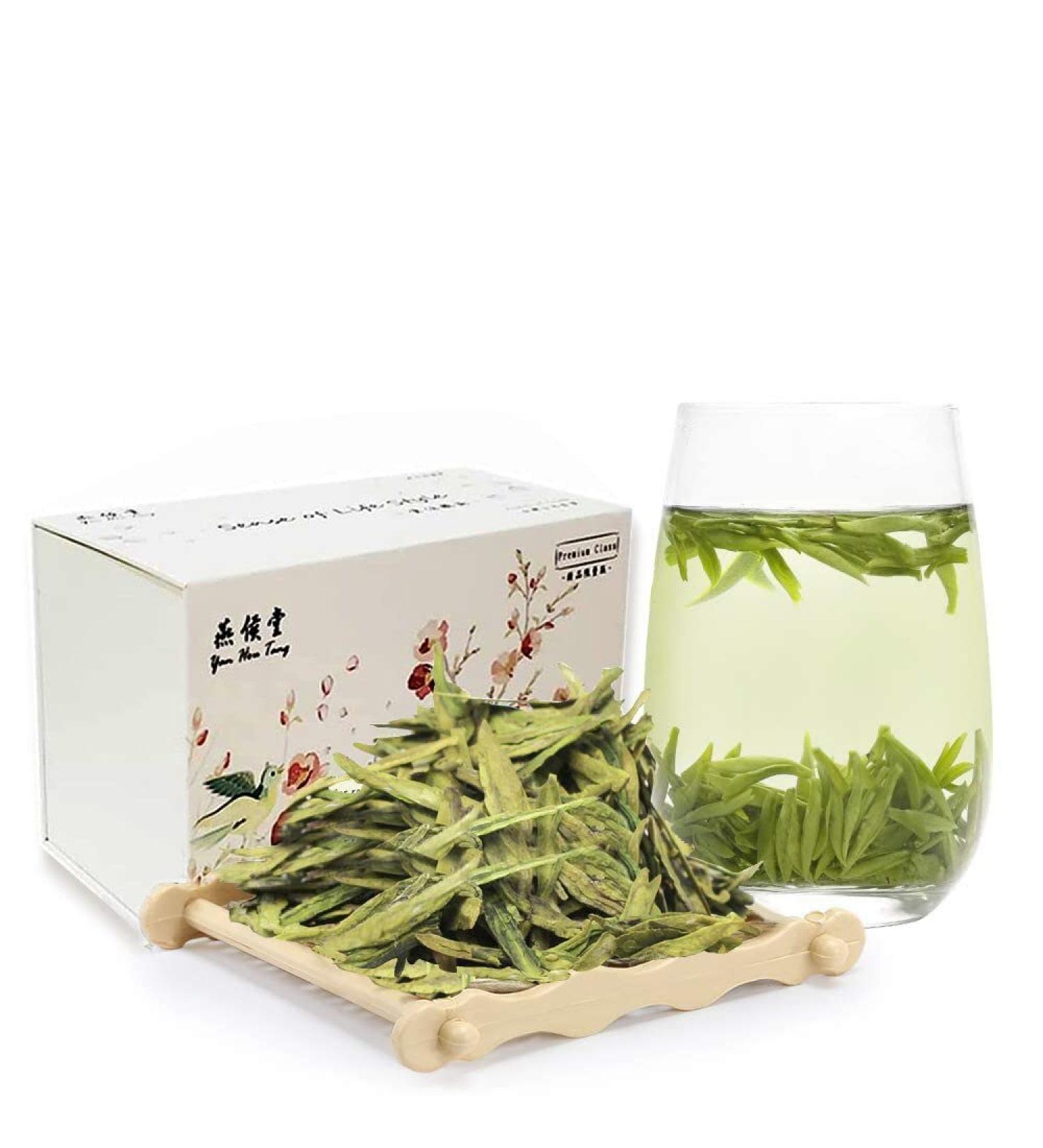Yan Hou Tang Chinese Longjing West Lake Dragon Well Green Tea 250g - Premium Loose Leaf Leaves - Buy Online on SooperMarket.com