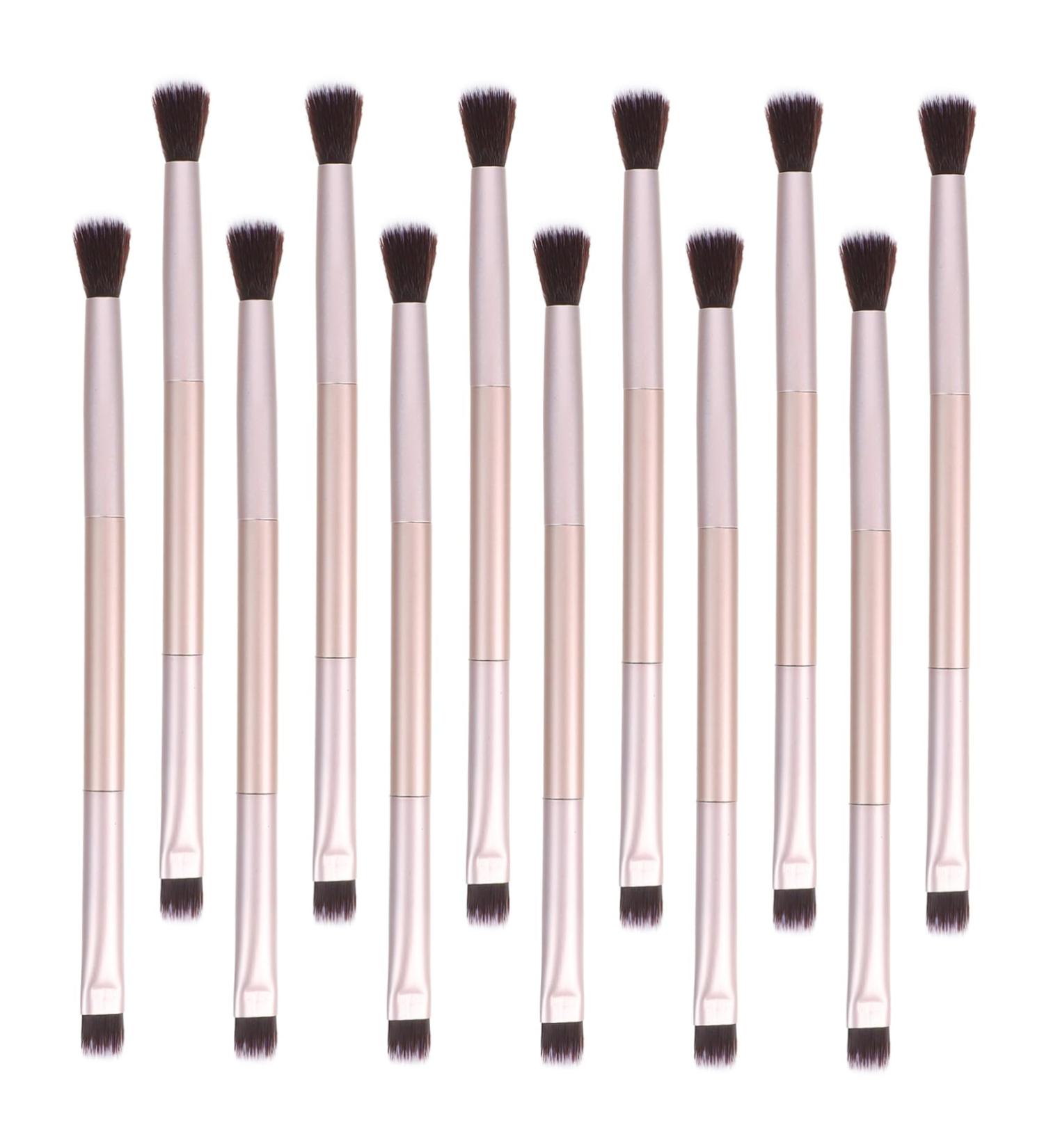 PLAFOPE 20pcs Double Brush Makeup Brush Eye Shadow Brush Double Head Eyeshadow Brush Miss Powder Cosmetic - Buy Online on SooperMarket.com