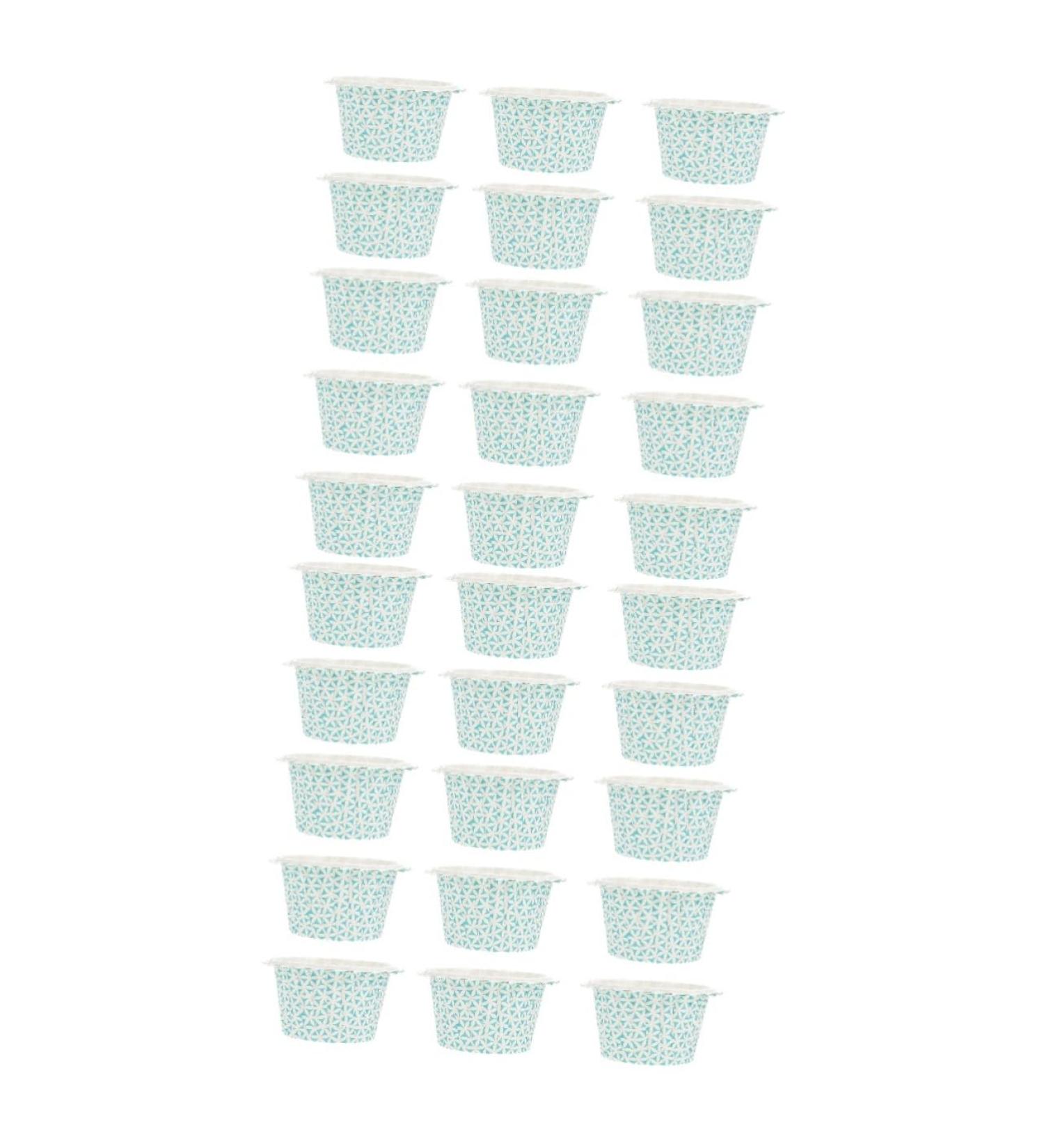 HOMSFOU 100 Pcs Cake Cups Baking Cake Cup Baking Cup Wraps Paper Dessert Liners Paper Muffin Wedding Cupcake Liners Mini Cupcake Liners Crayon Greaseproof Paper Round Container Baby 7.5X7.5X4CMx2pcs Greyx2pcs - Buy Online on SooperMarket.com
