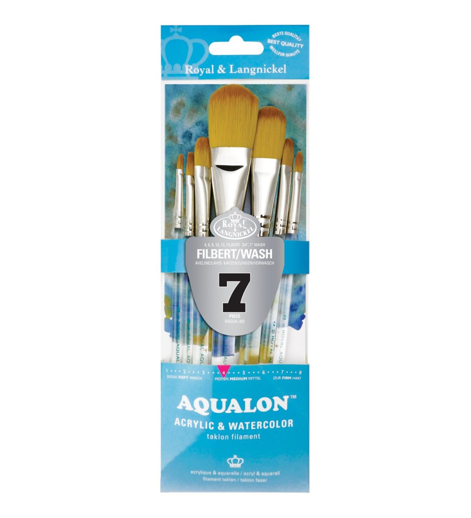 Aqualon 243921 Filbert Brush Set - 7 Pack - Buy Online on SooperMarket.com